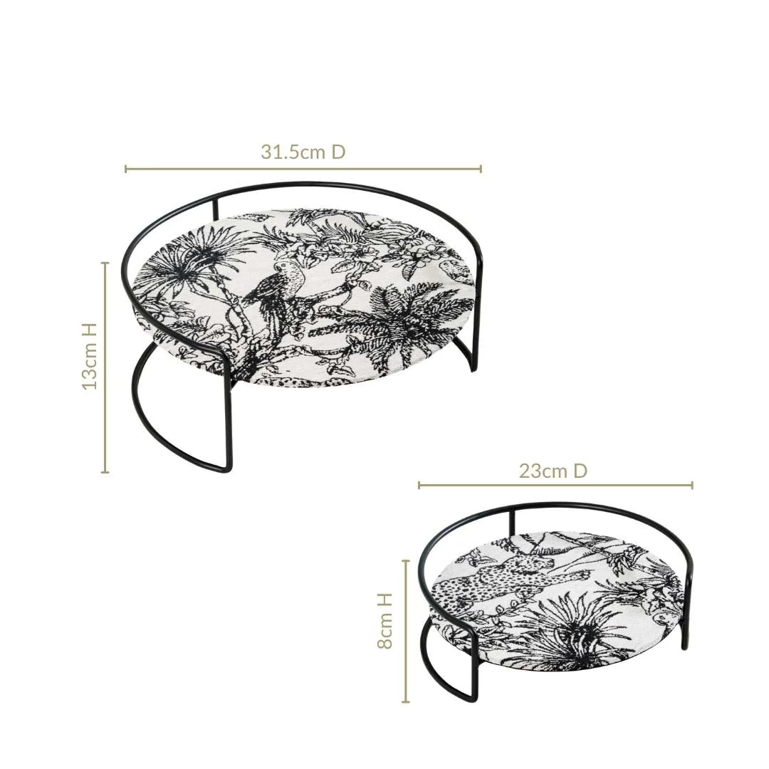 Jungle Safari Artistic Vanity Display Stand Set Of 2 - Image 3