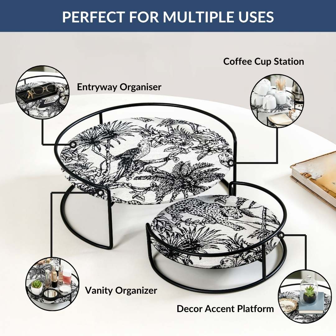 Jungle Safari Artistic Vanity Display Stand Set Of 2 - Image 7