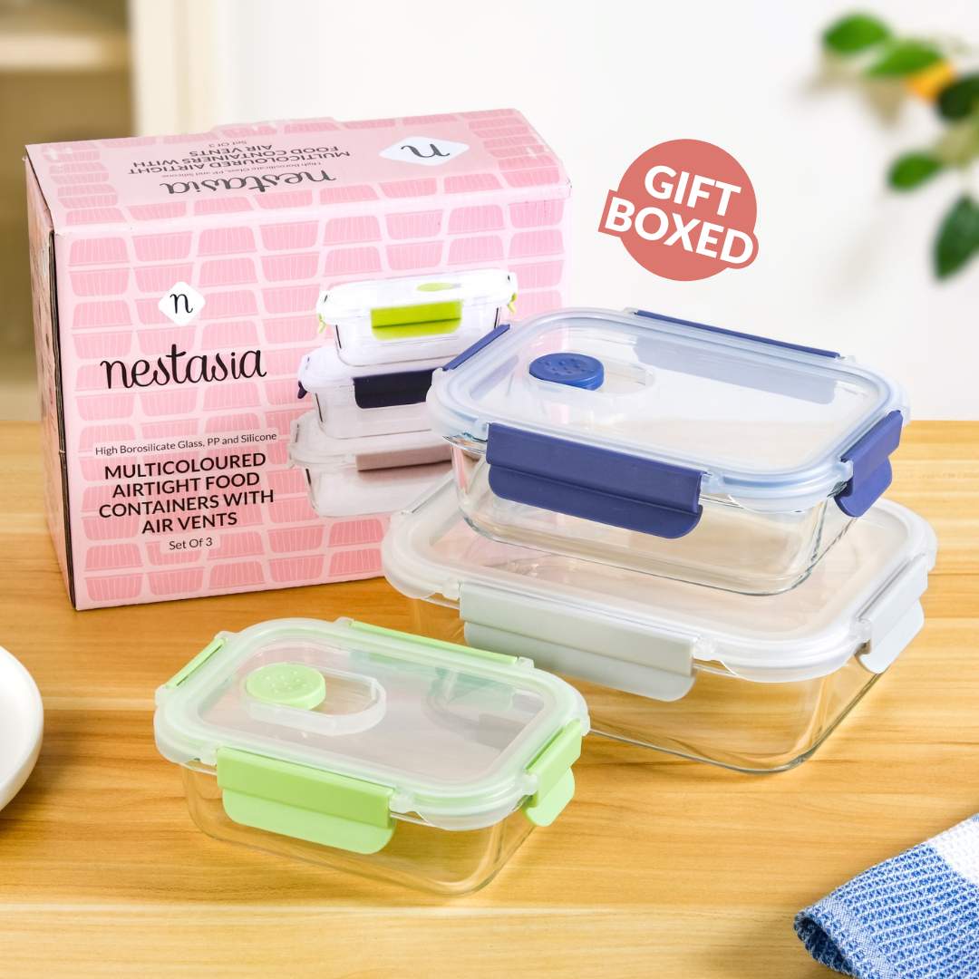 Kaleido Food Containers With Air Vents Set Of 3 370ml 660ml 1000ml - Image 8