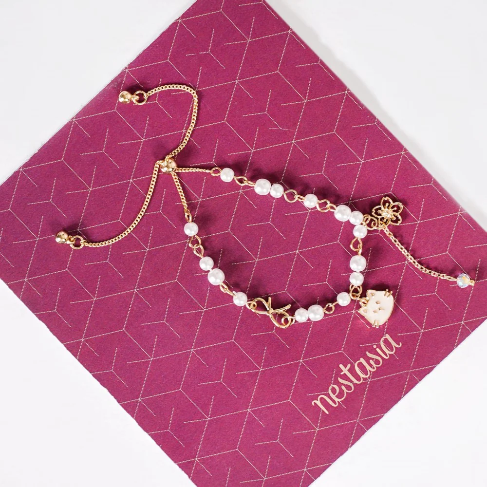 Kawaii Kitty Charm Bracelet - Image 4