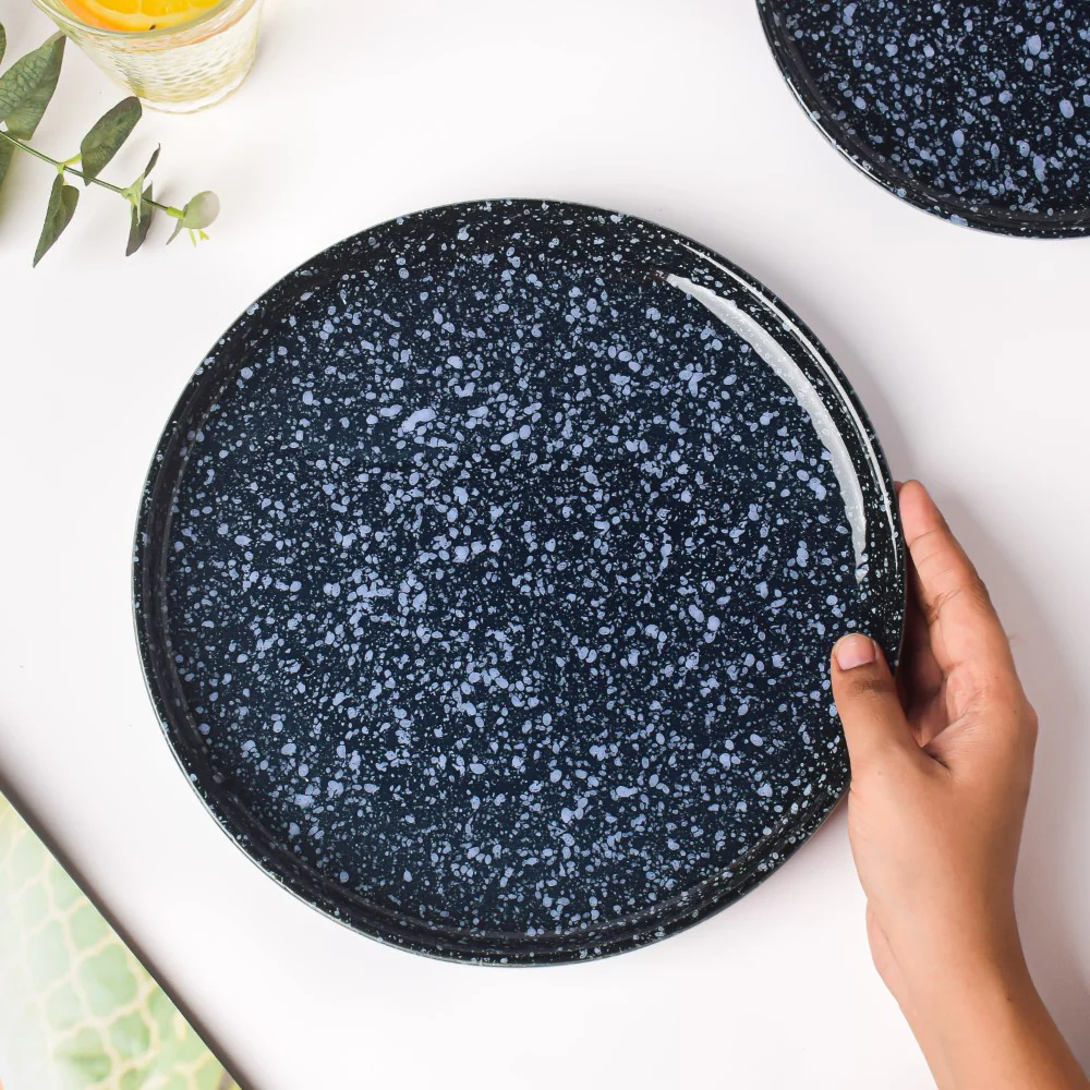 Kimberlite Finish Stone Ceramic Dinner Plate 10 Inch - Image 2