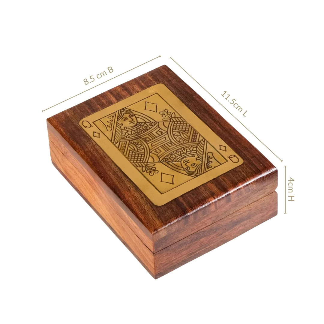 King And Queen Card Holder Set Of 2 With Playing Cards - Image 4