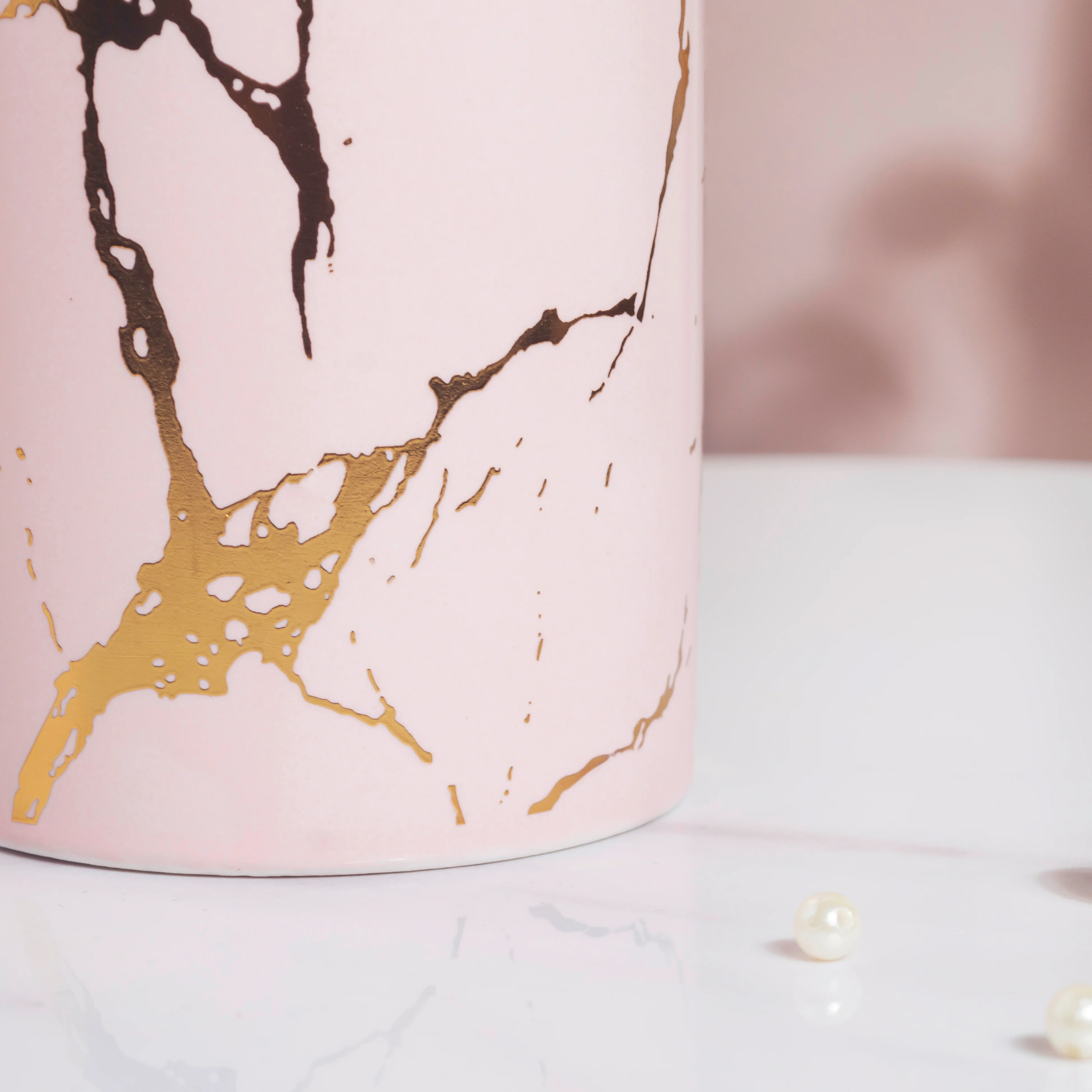 Kintsugi Ceramic Organiser Pink - Image 4