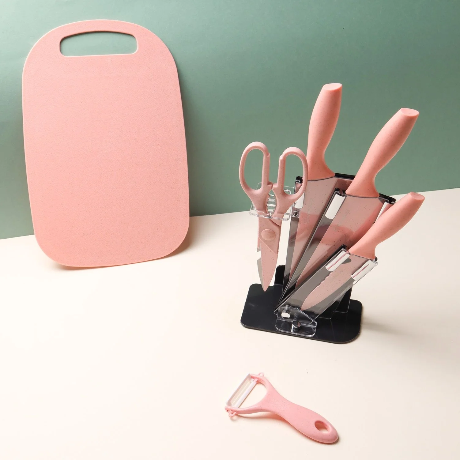 Knife Set With Board