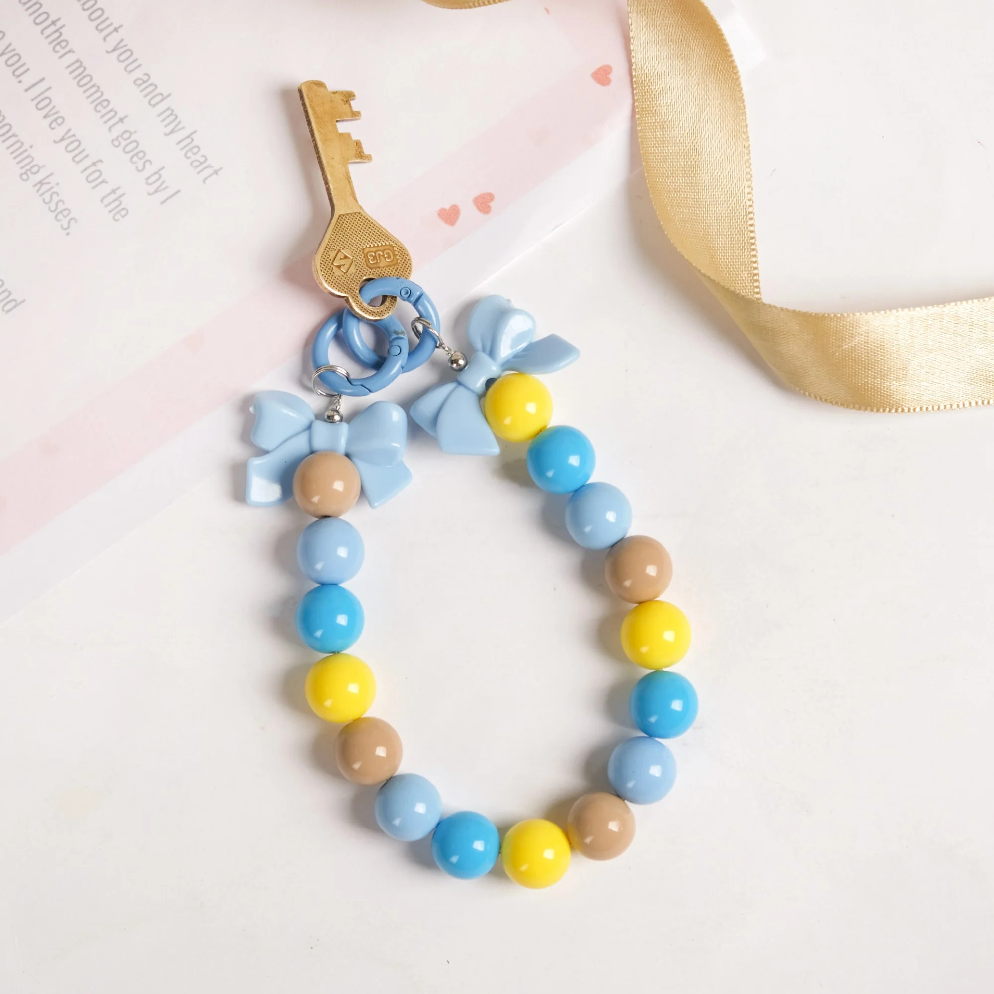 Knot Just Blues Phone Charm Lanyard With Dual Clasp - Image 3