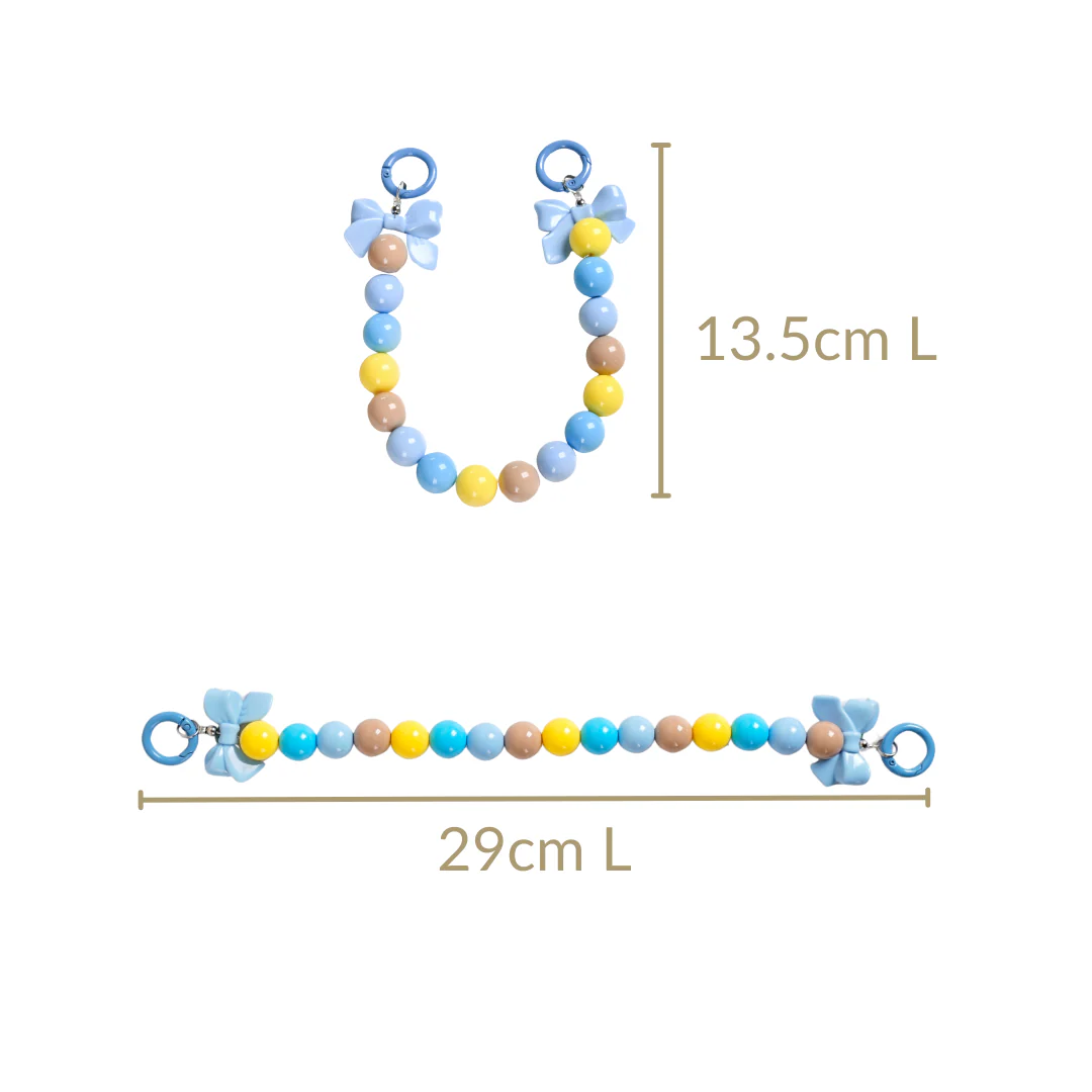 Knot Just Blues Phone Charm Lanyard With Dual Clasp - Image 4