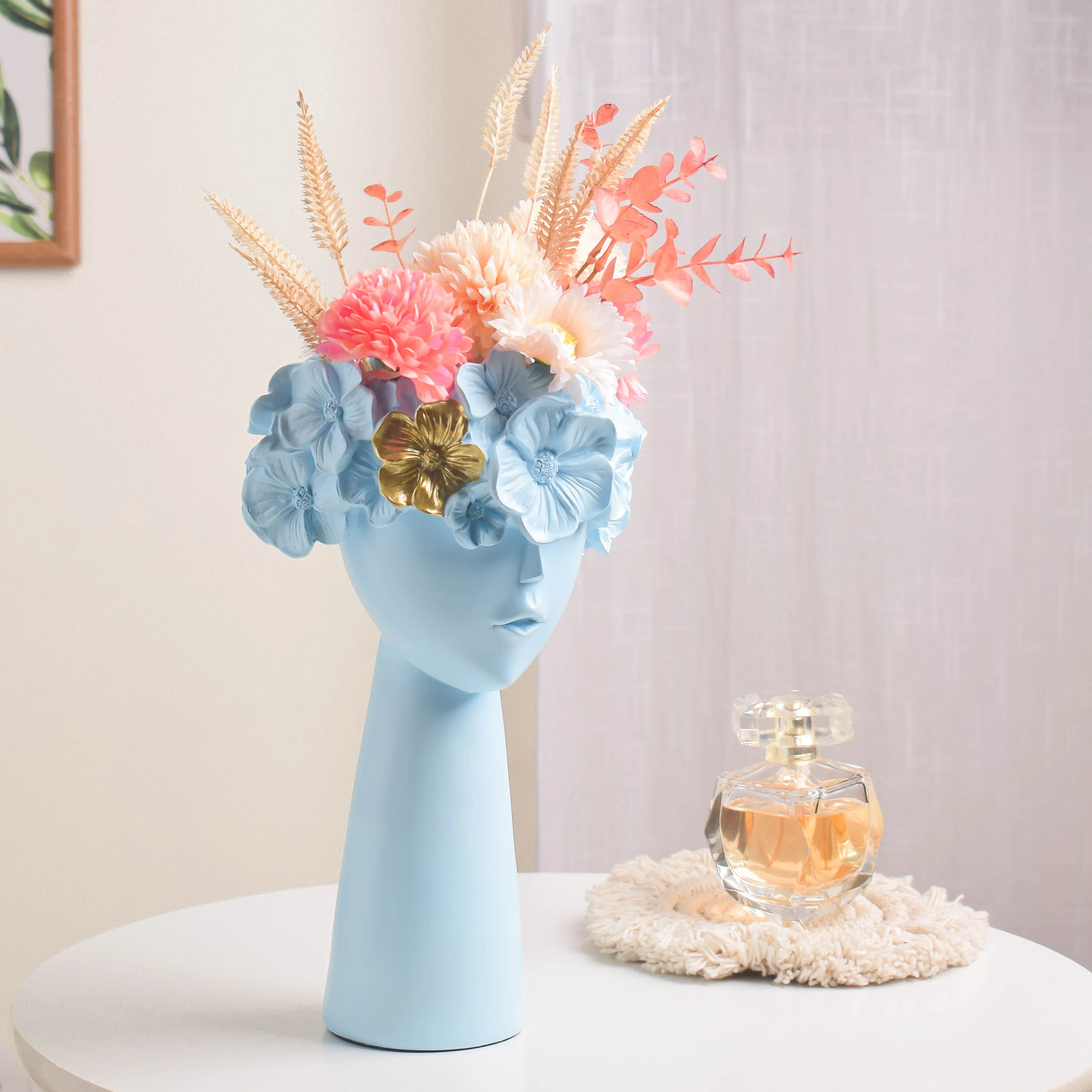 Charming Lady Blue Vase - Image 6