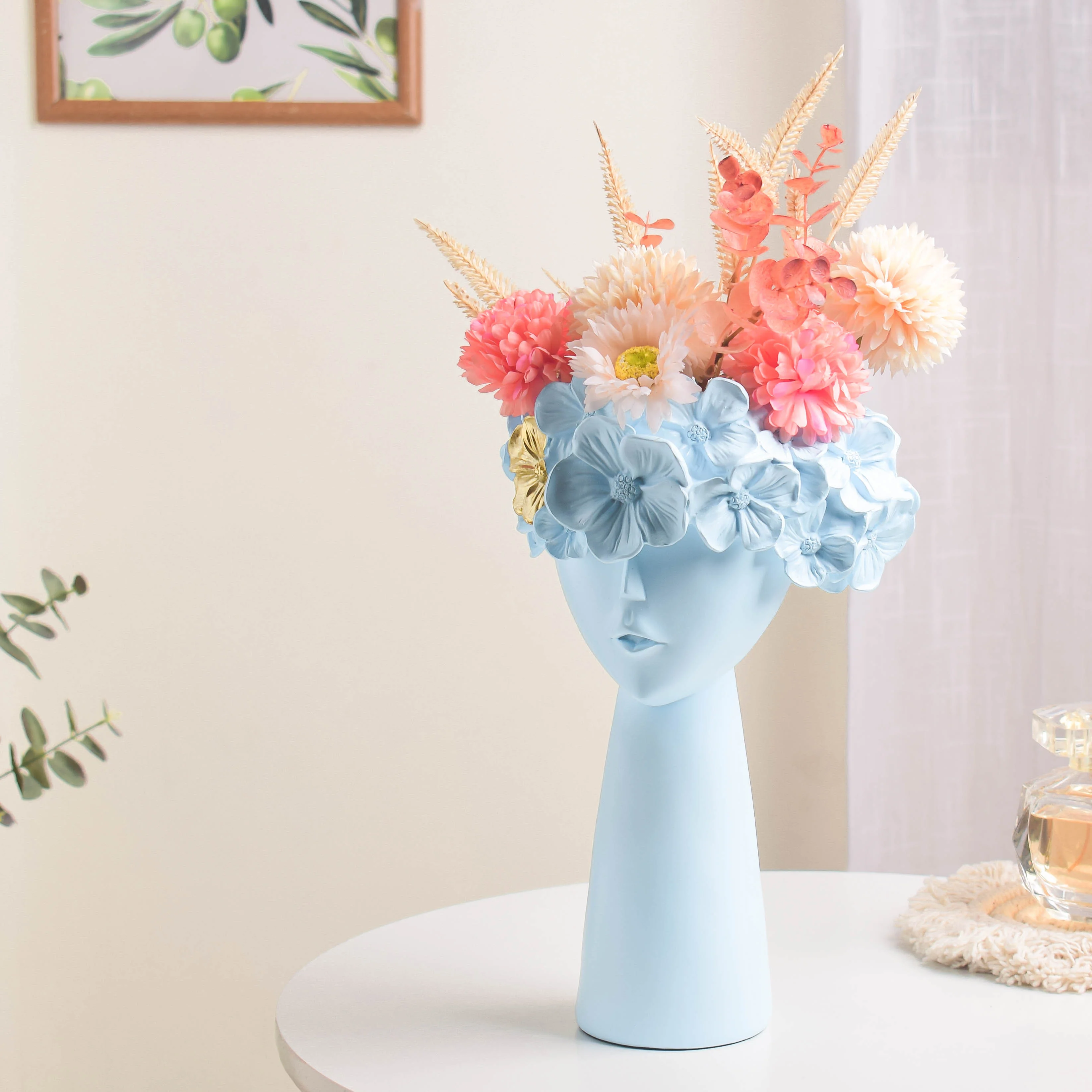 Charming Lady Blue Vase - Image 8
