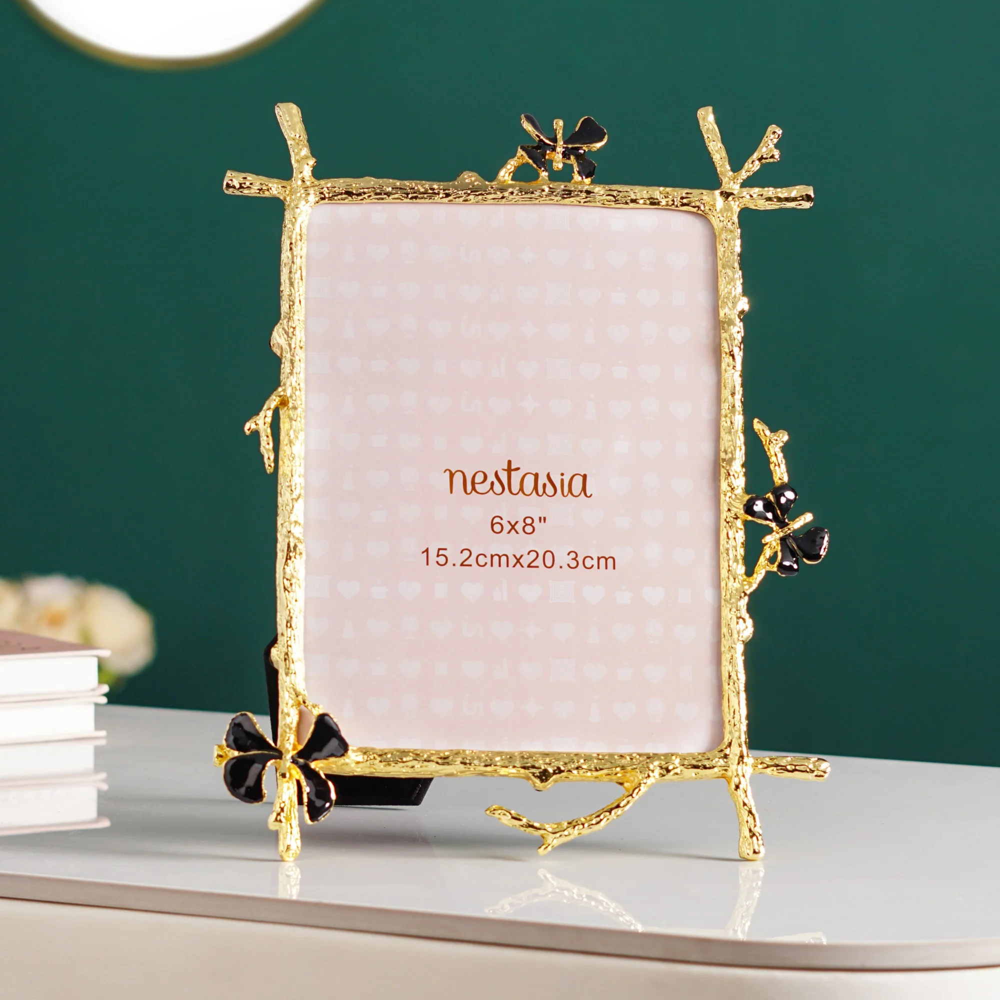 Large Black Gold Art Photo Frame 15x20cm