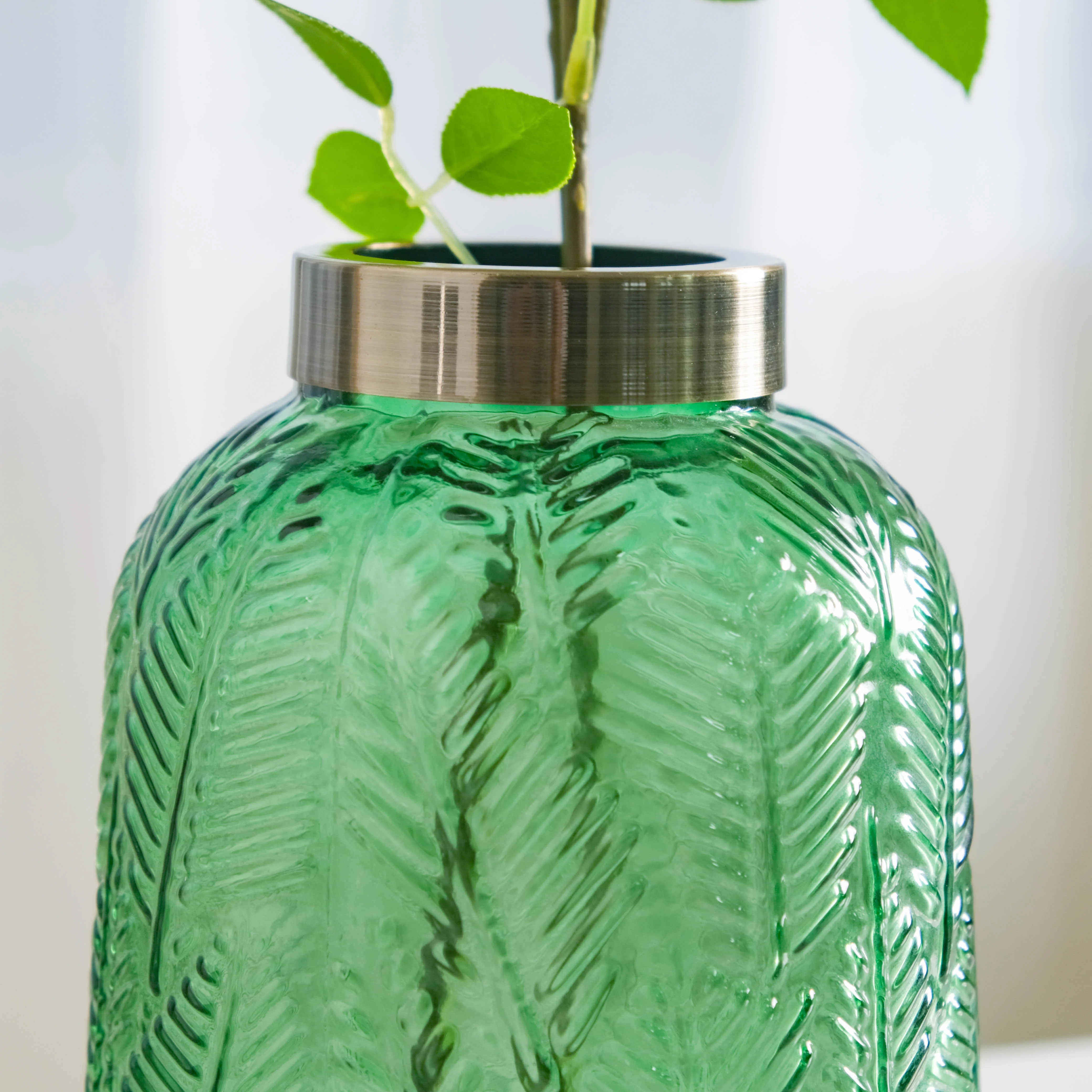 Large Bottle Glass Vase - Image 9