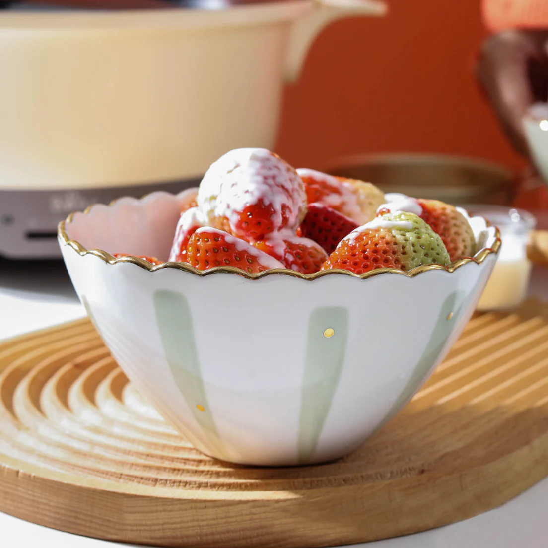 Large Ceramic Snack Bowl - Image 5