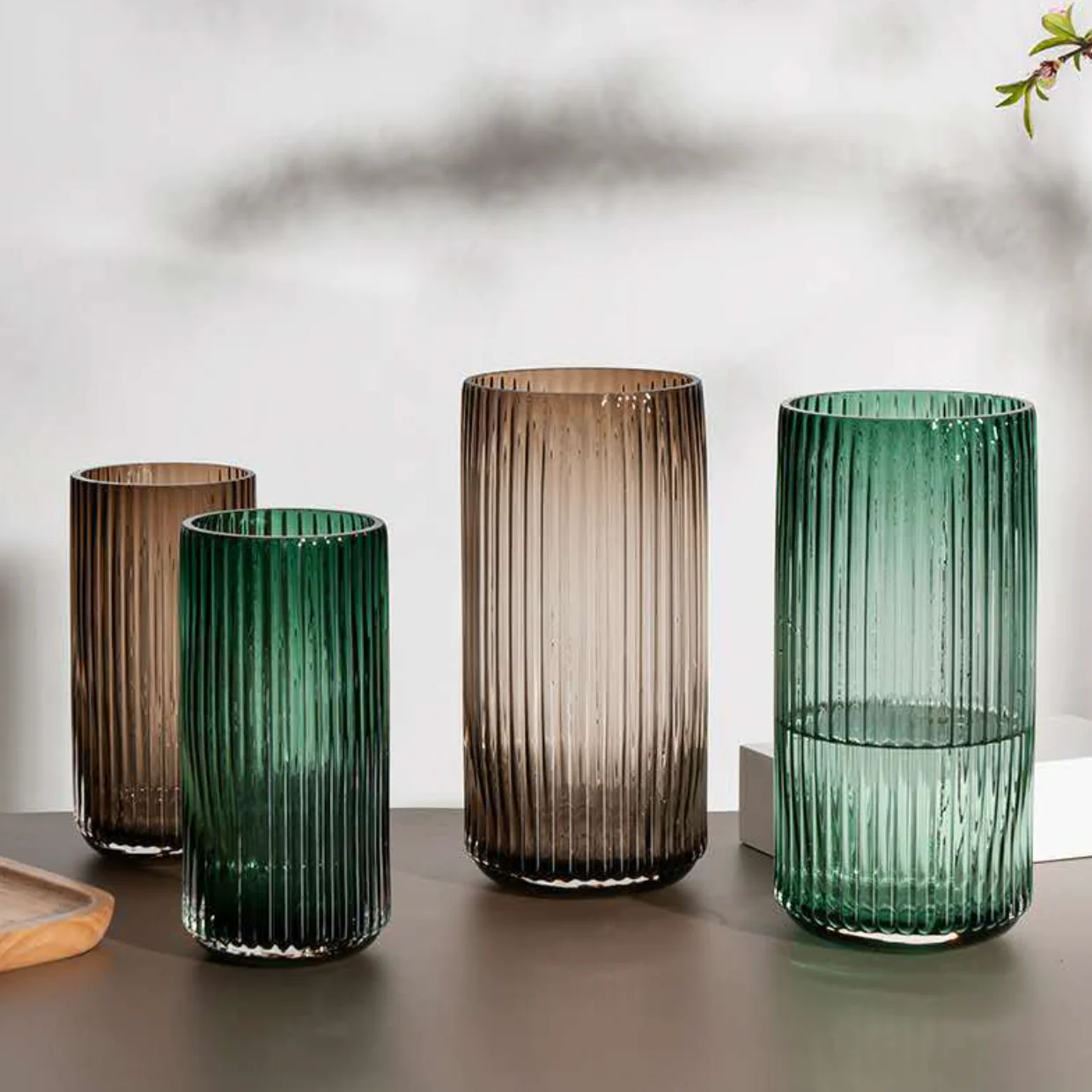Large Glass Tube Vase