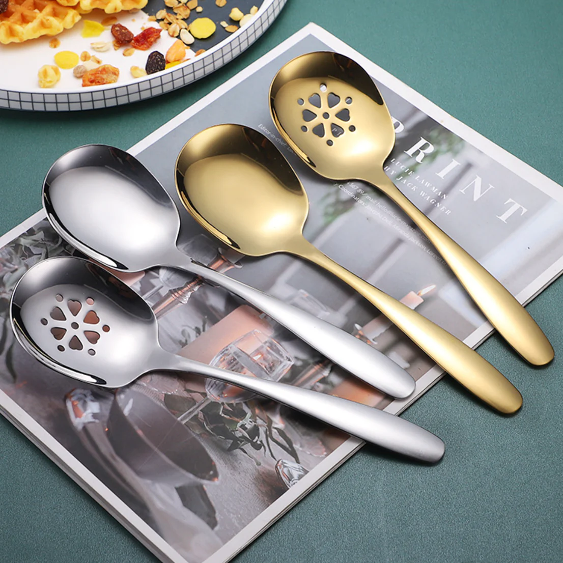 Large Serving Spoon Set - Image 3