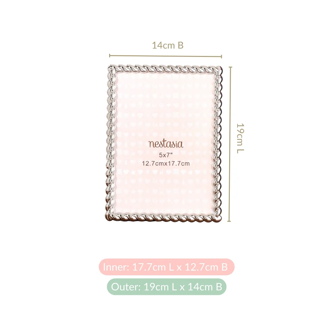 Large Silver Gloss Modern Picture Frame 13x18cm - Image 4