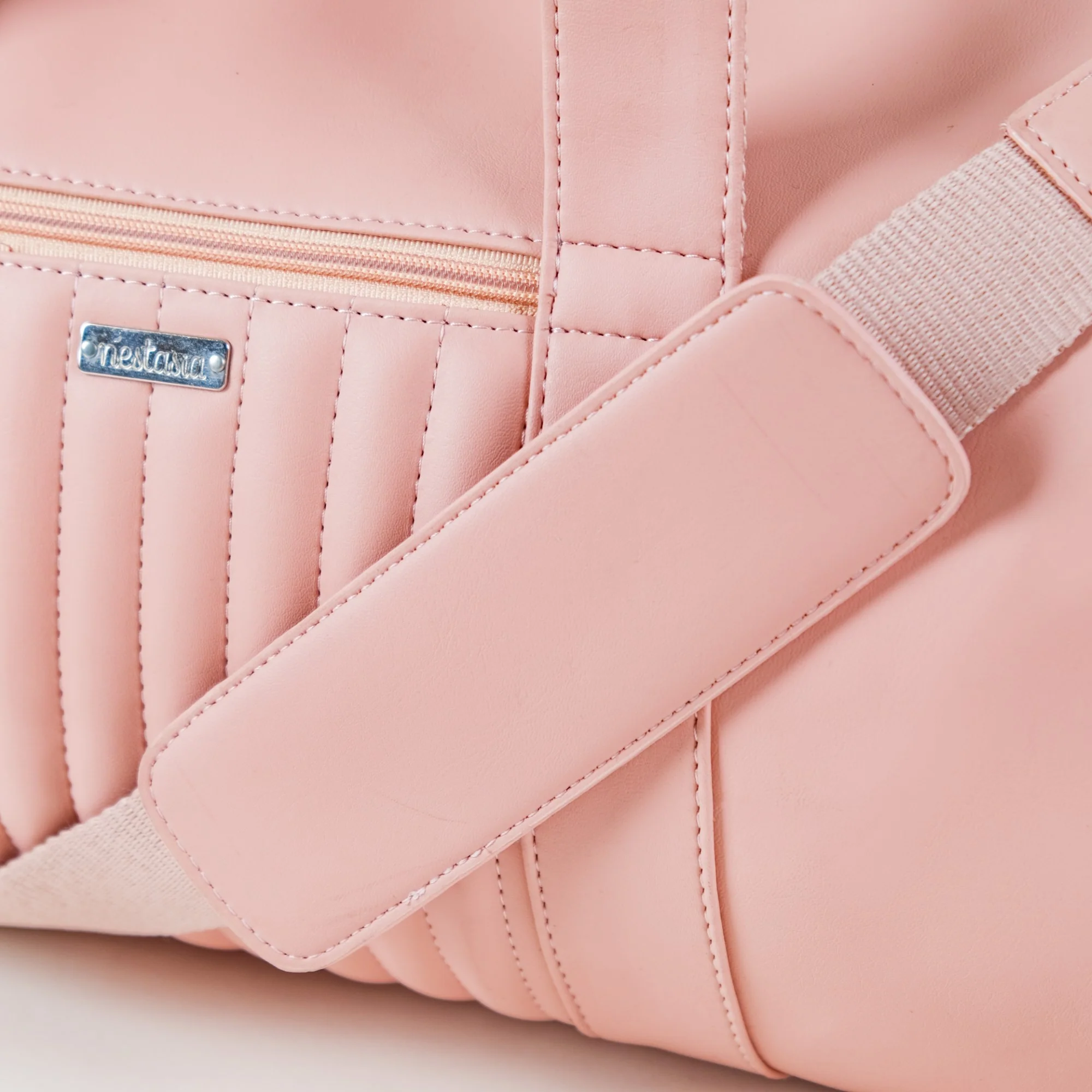 Large Travel Duffel Bag Pink 17x9 Inch - Image 11