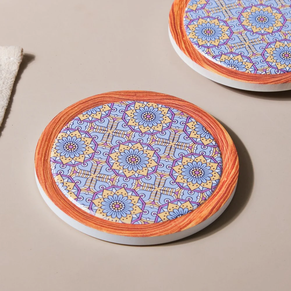 Lavender Ceramic Coaster Set of 4 - Image 6