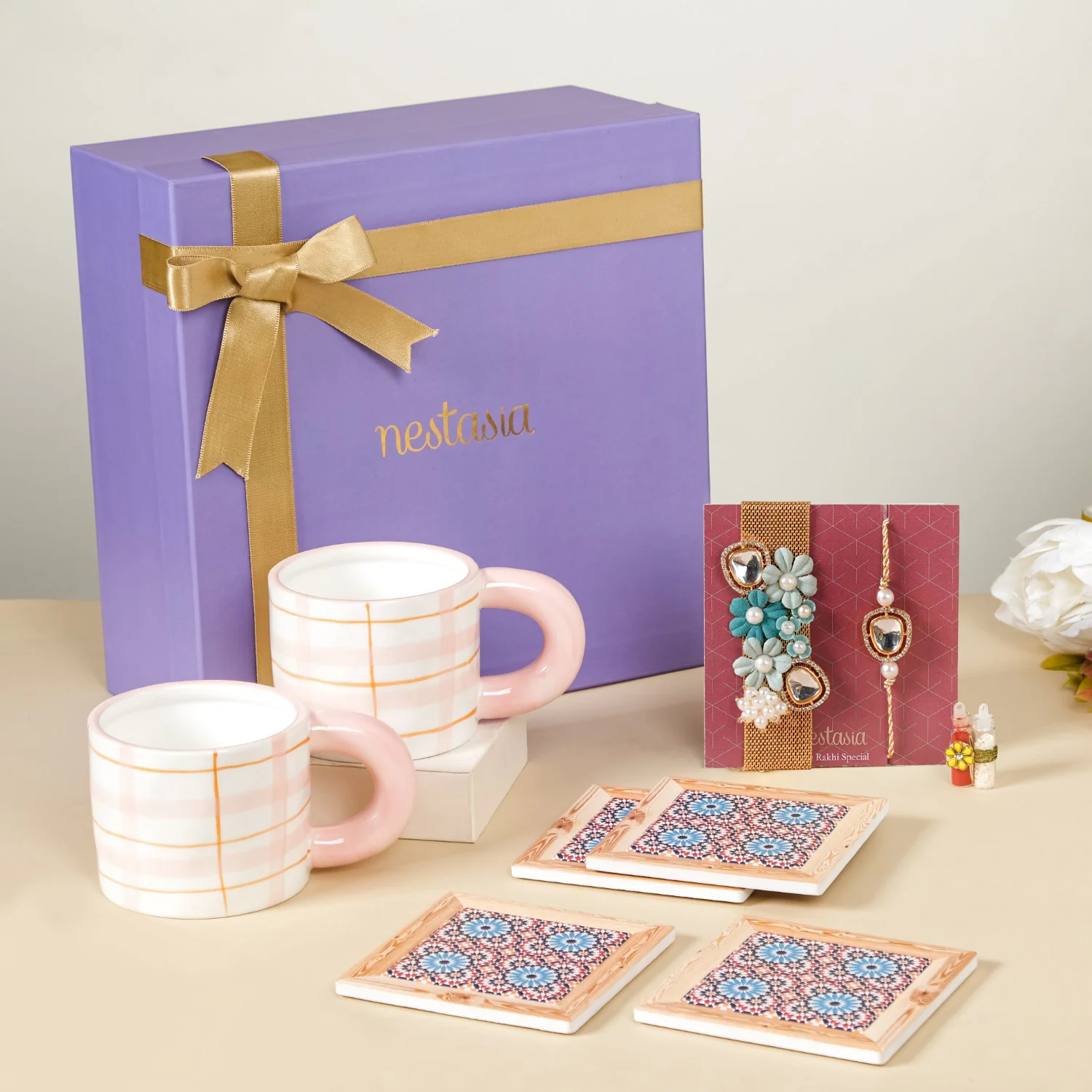 Lavender Raksha Bandhan Hamper Set Of 6 - Image 4