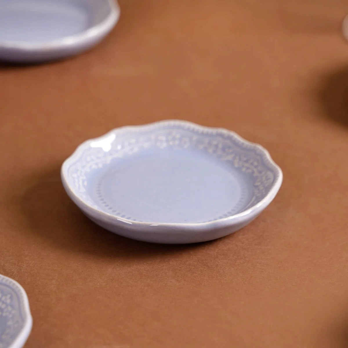 Lavender Round Small Dessert Plate Set Of 6 4.5" - Image 7