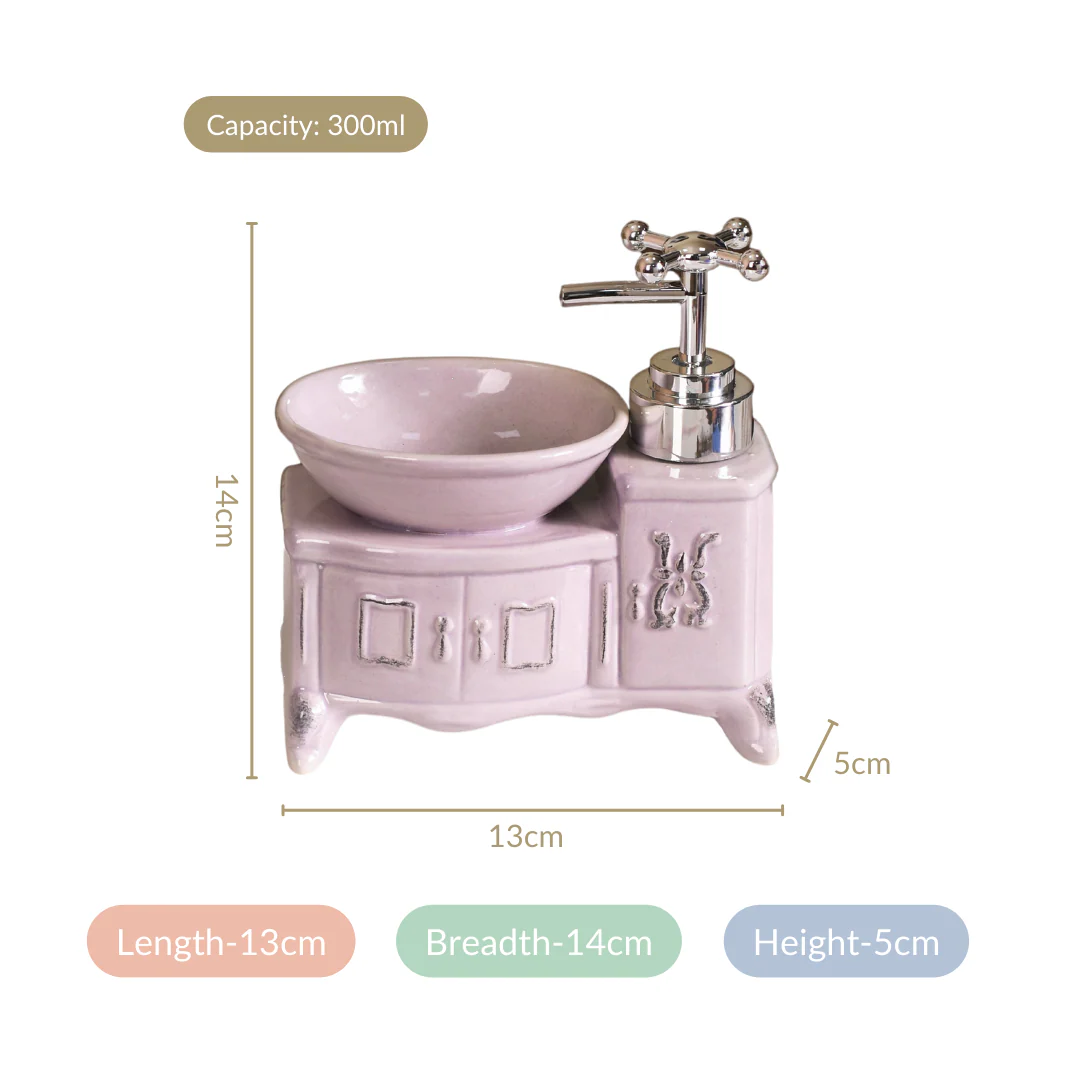Lavender Sink Shaped Soap Dispenser - Image 7