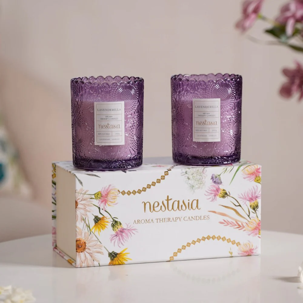 Lavenderilla Scented Soy Wax Votive Candle Jar Set Of 2 - Image 4