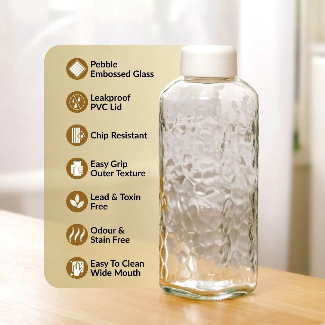 Leakproof Glass Bottle Set Of 2 980ml - Image 3