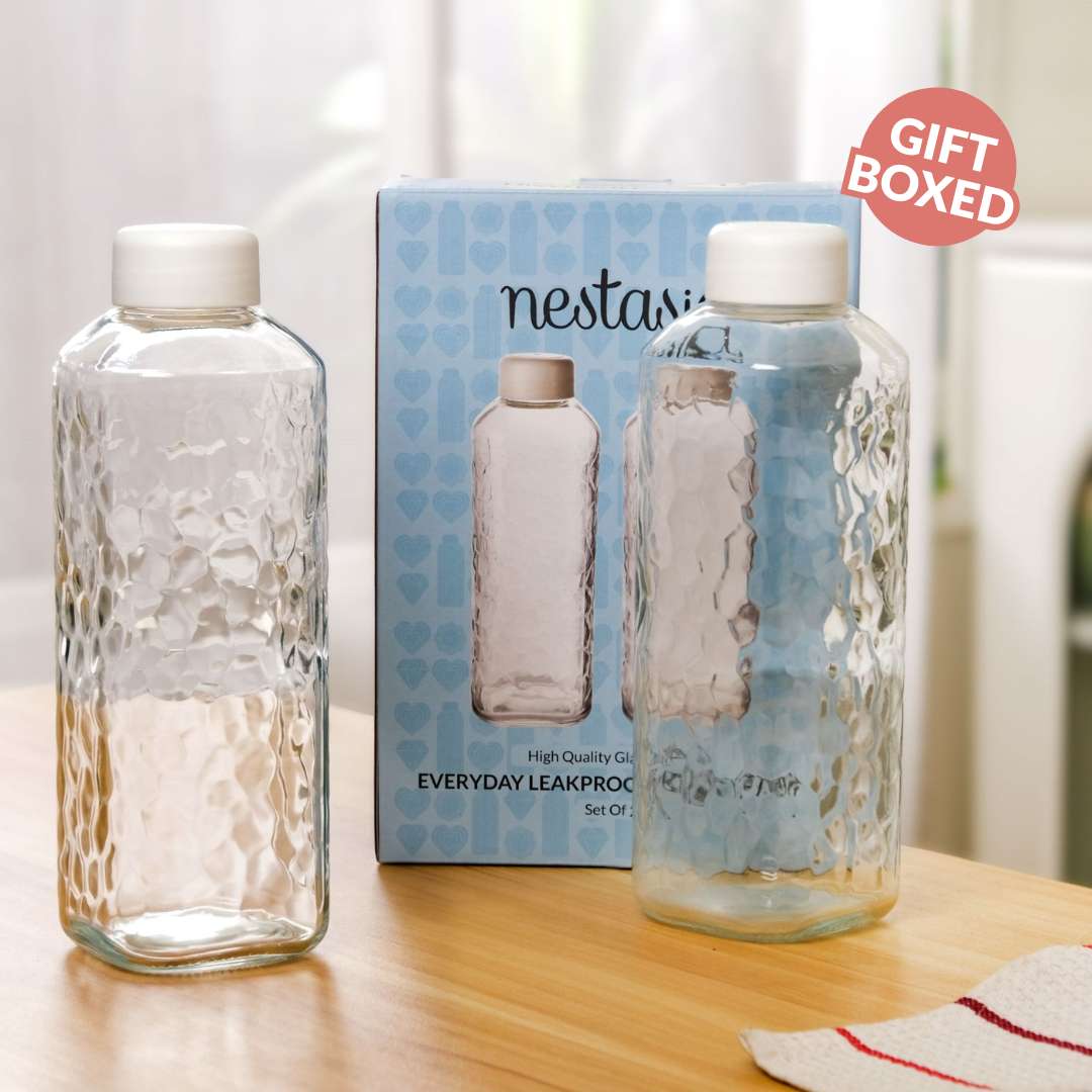 Leakproof Glass Bottle Set Of 2 980ml - Image 9