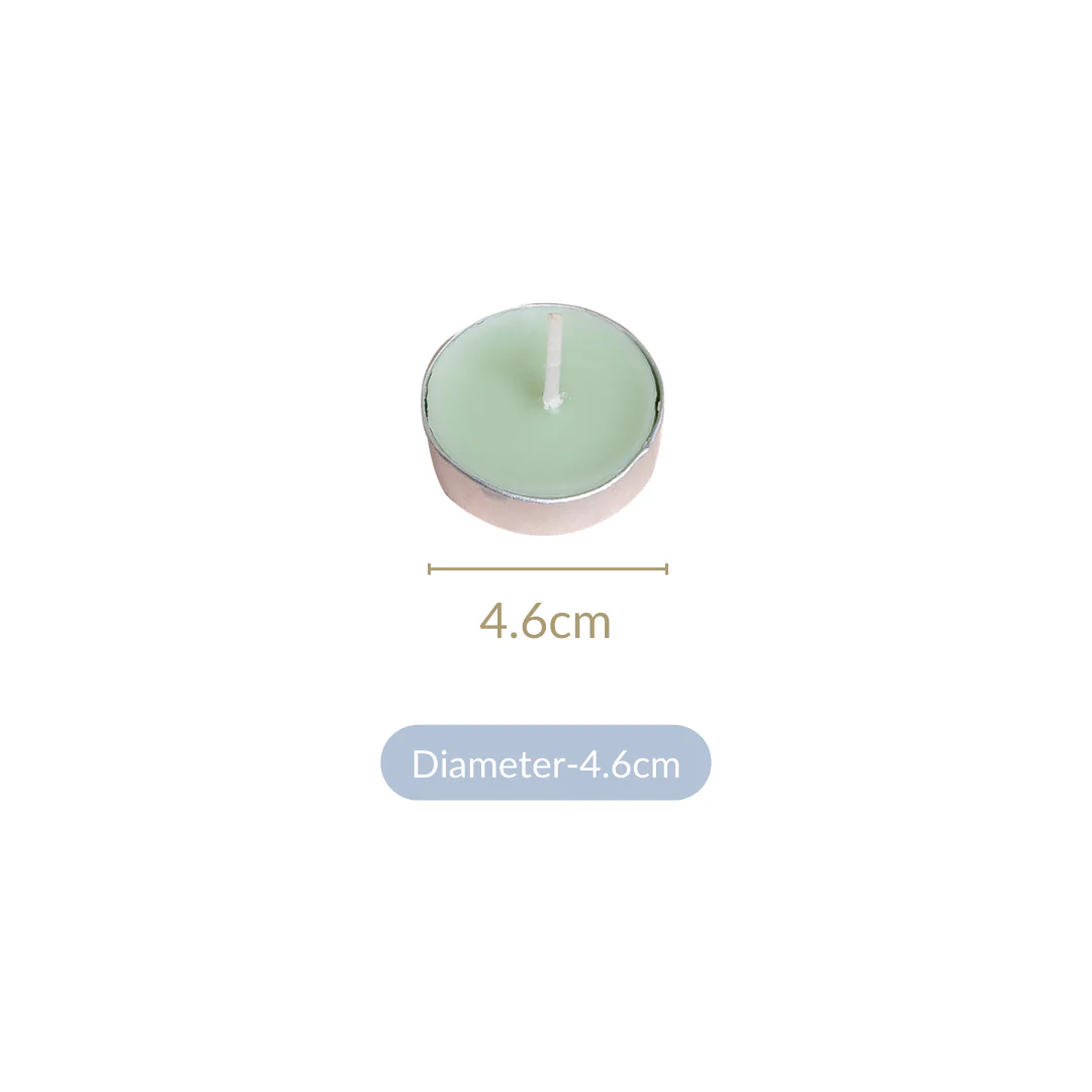 Lemon Mojito Aromatic Tealight Candles Set Of 30 - Image 4