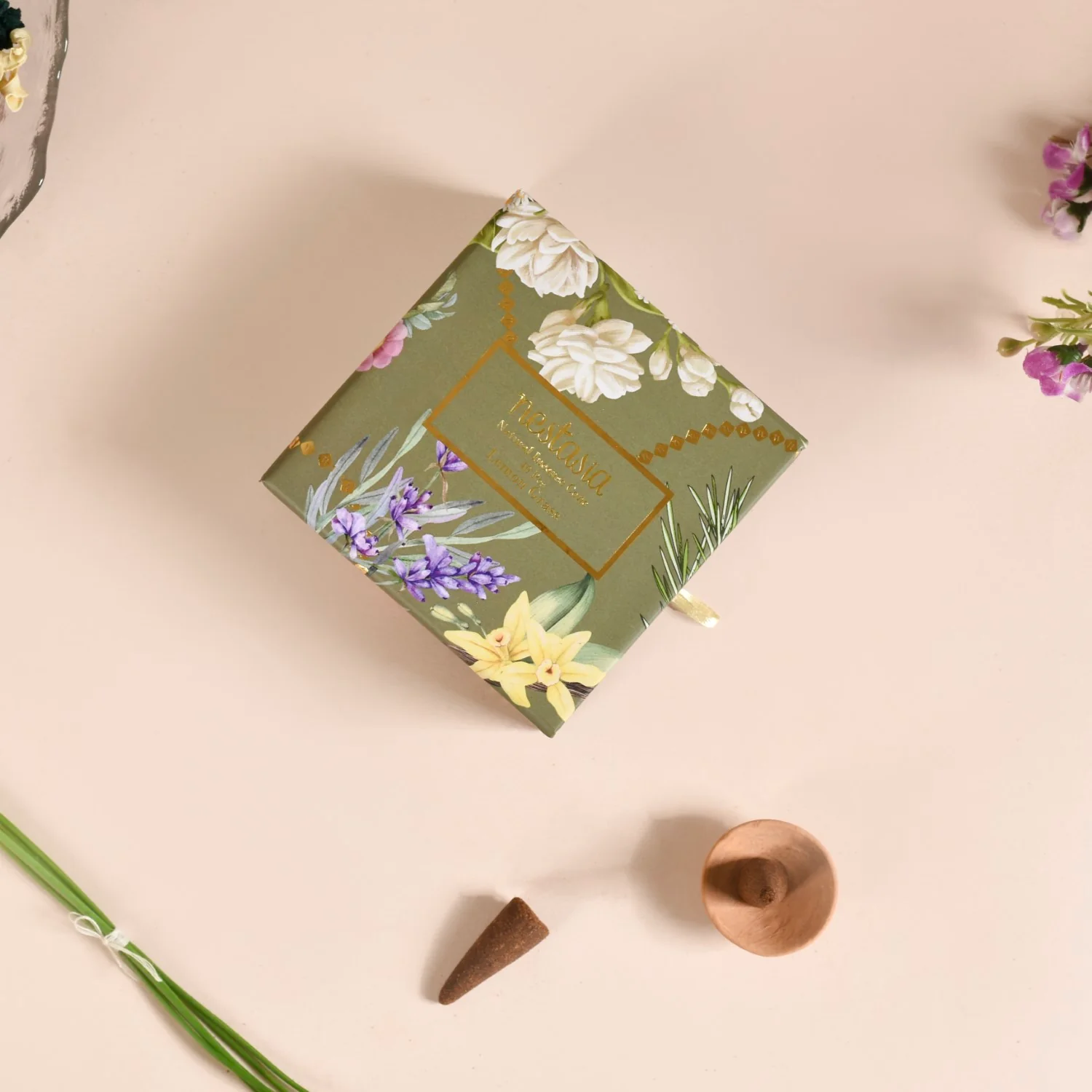 Lemongrass Aromatic Incense Cones Pack Of 40 - Image 6