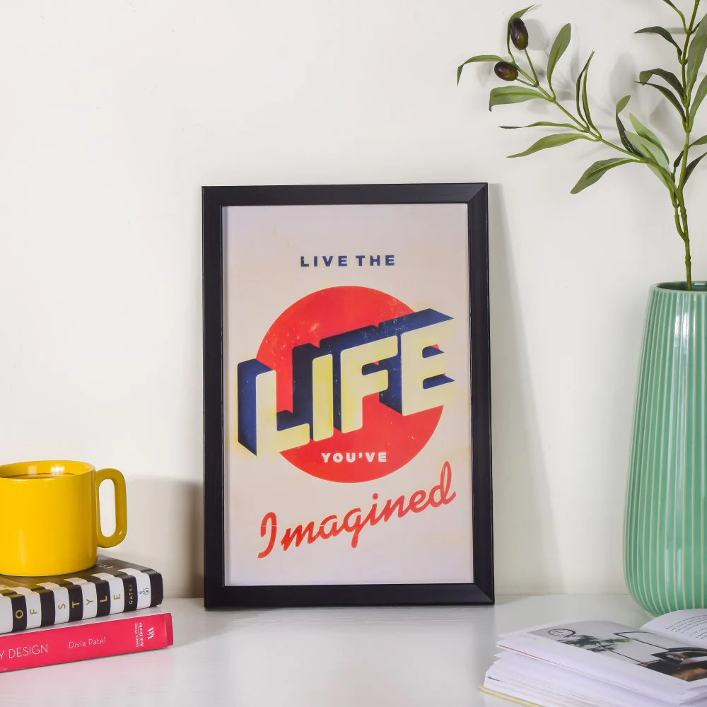 Life Quote Framed Poster 13x9 Inch - Image 5