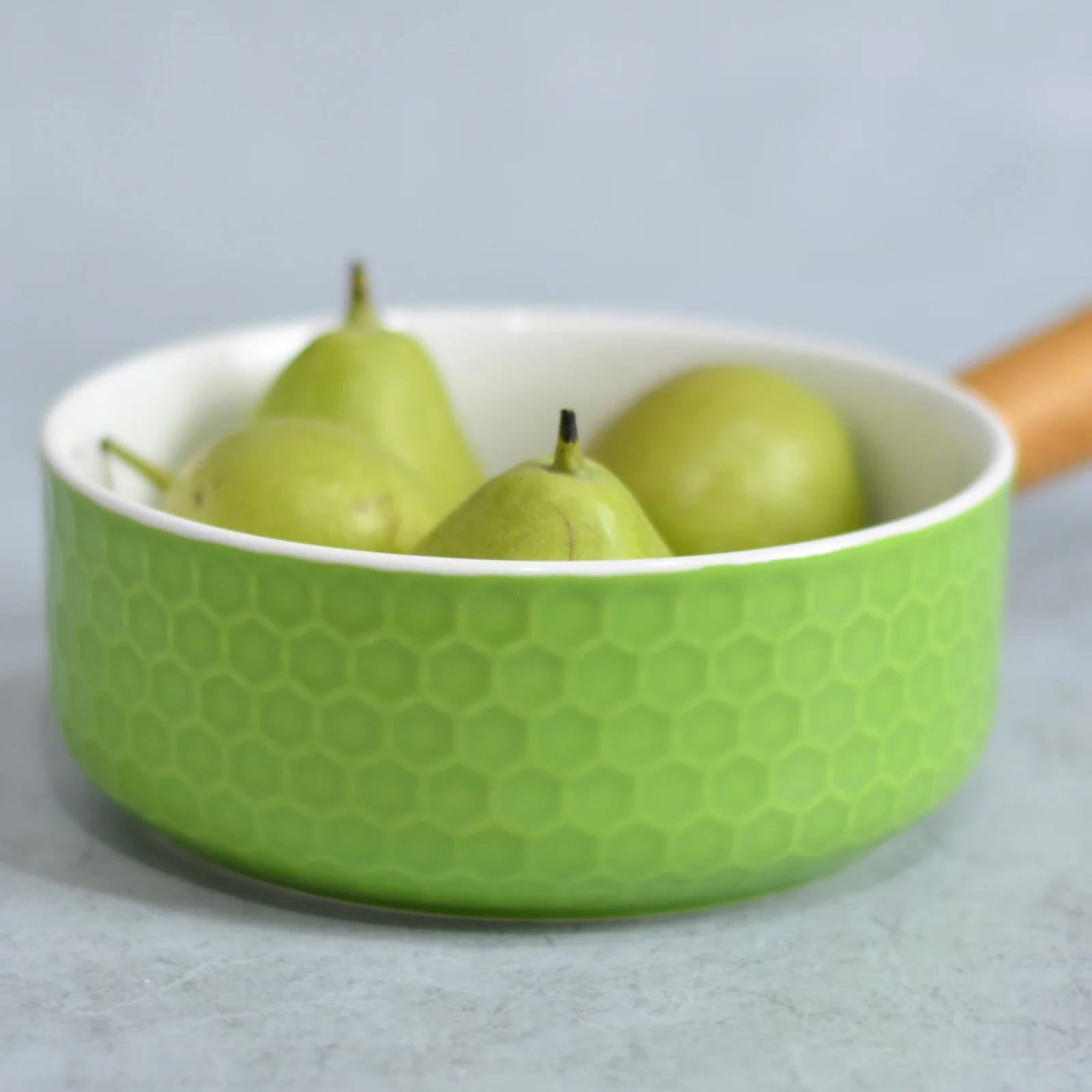 Light Green Bowl with Handle - Image 5