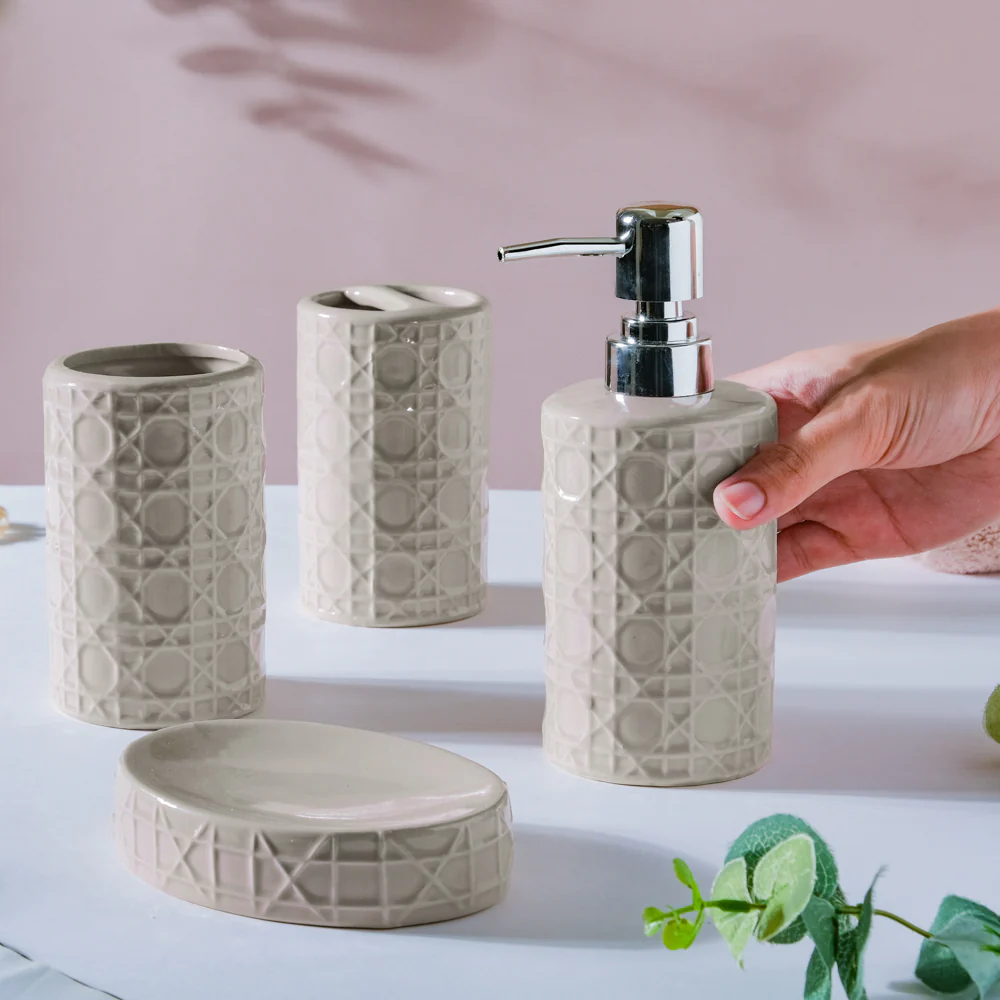 Luxury Ceramic Bathroom Set Of 4 - Image 2