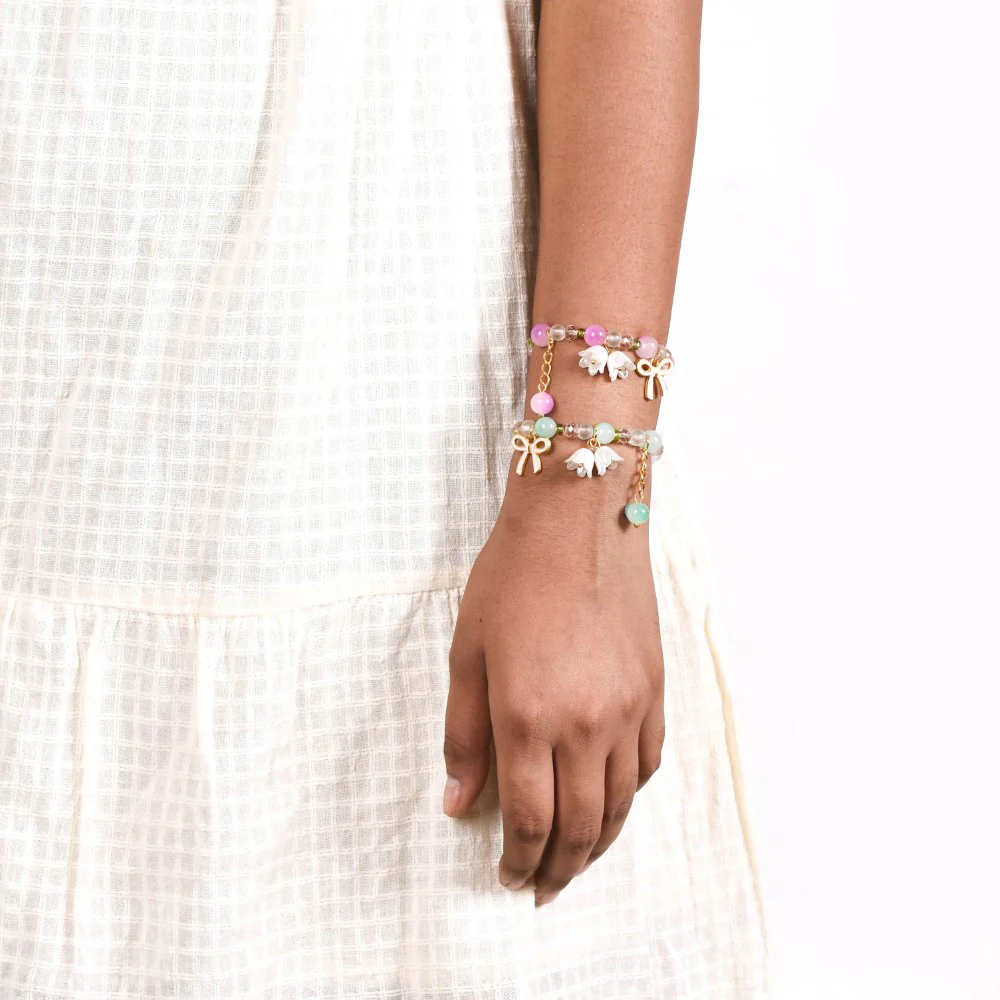 Lily Of The Valley Charm Bracelet Set Of 2 - Image 3