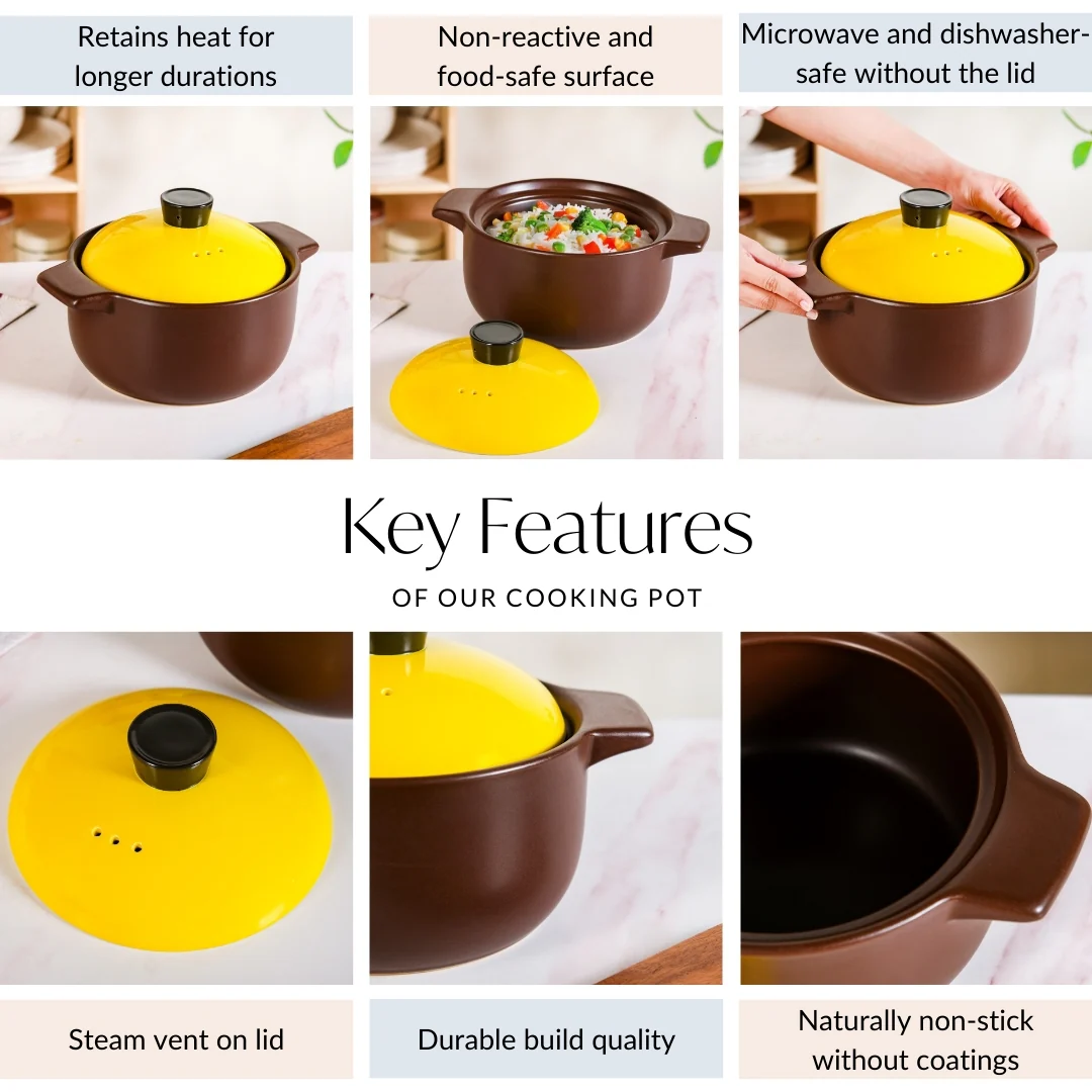 Limonelle Ceramic Cookware With Lid 3300ml - Image 4