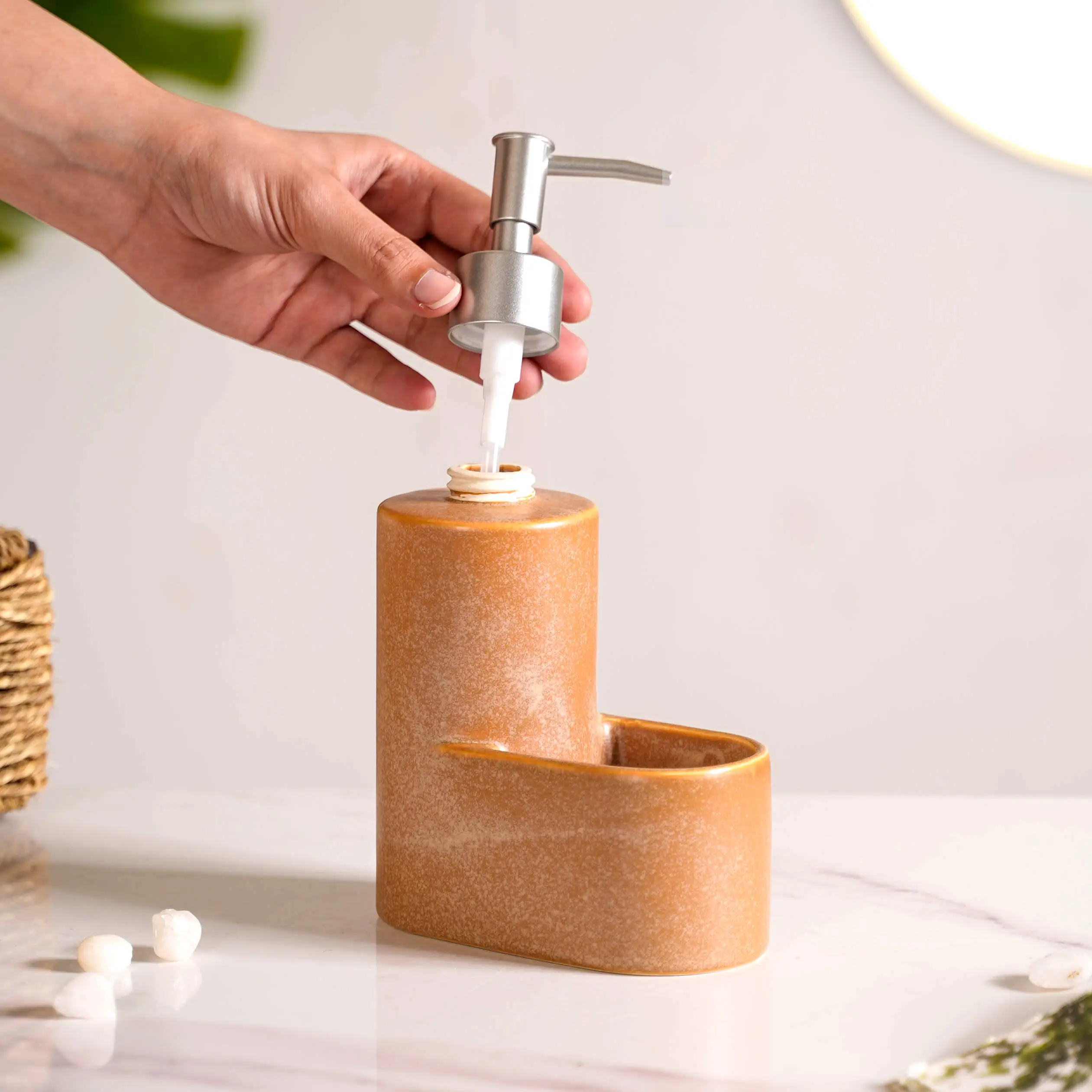 Liquid Soap Dispenser With Holder - Image 7
