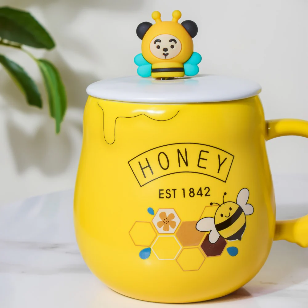 Honey Bee Coffee Mug Yellow 350 ml - Image 5