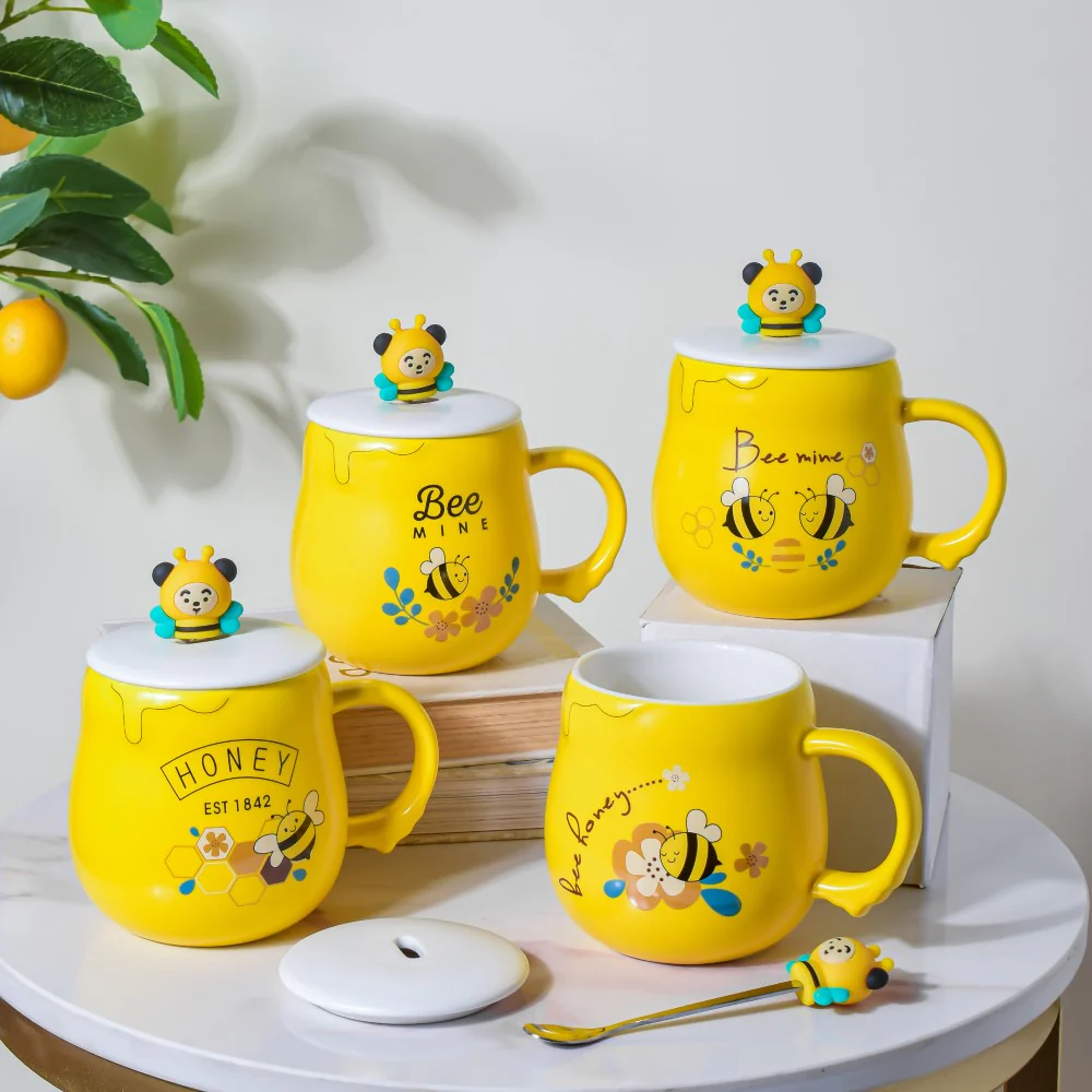 Honey Bee Coffee Mug Yellow 350 ml - Image 8