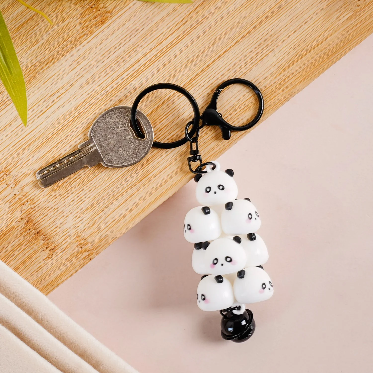 Little Pandas Keychain With Dual Hooks - Image 3