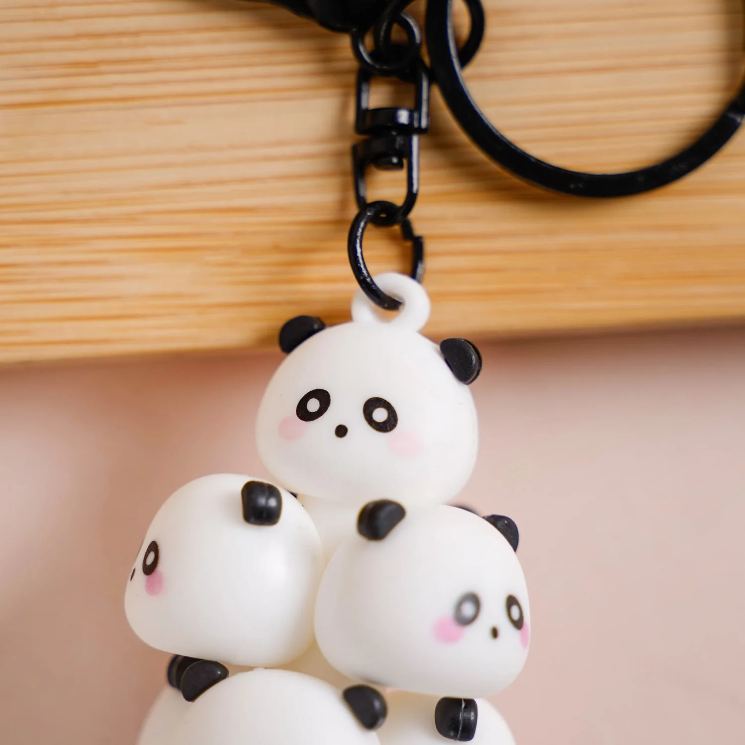 Little Pandas Keychain With Dual Hooks - Image 5
