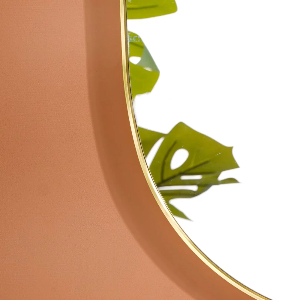 Living Room Oval Mirror Gold Large - Image 7