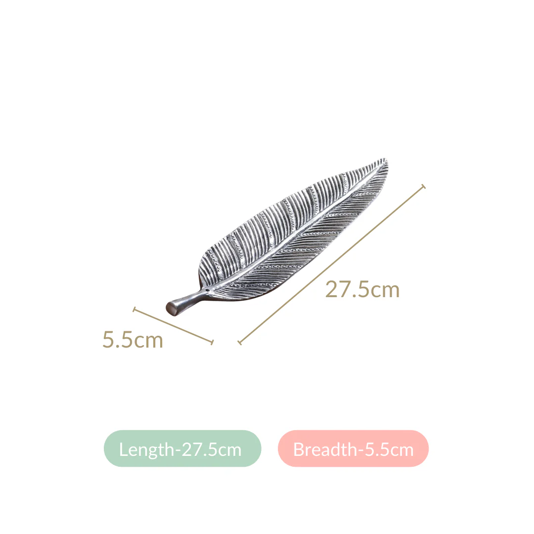 Long Leaf Incense Holder With Mogra Incense Sticks - Image 8