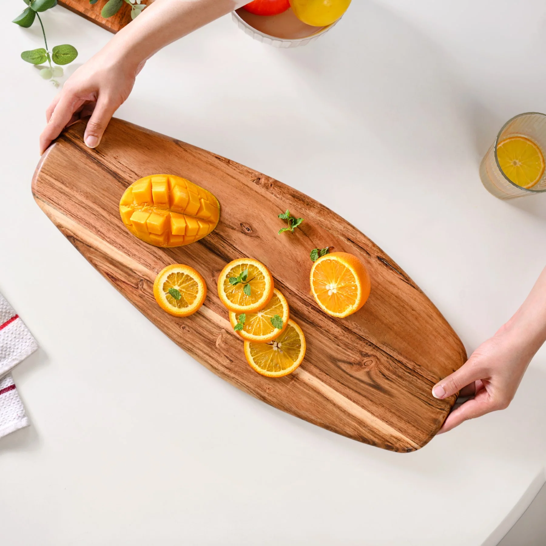 Long Organic Wooden Platter - Image 2