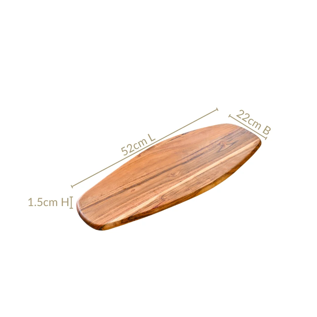 Long Organic Wooden Platter - Image 4