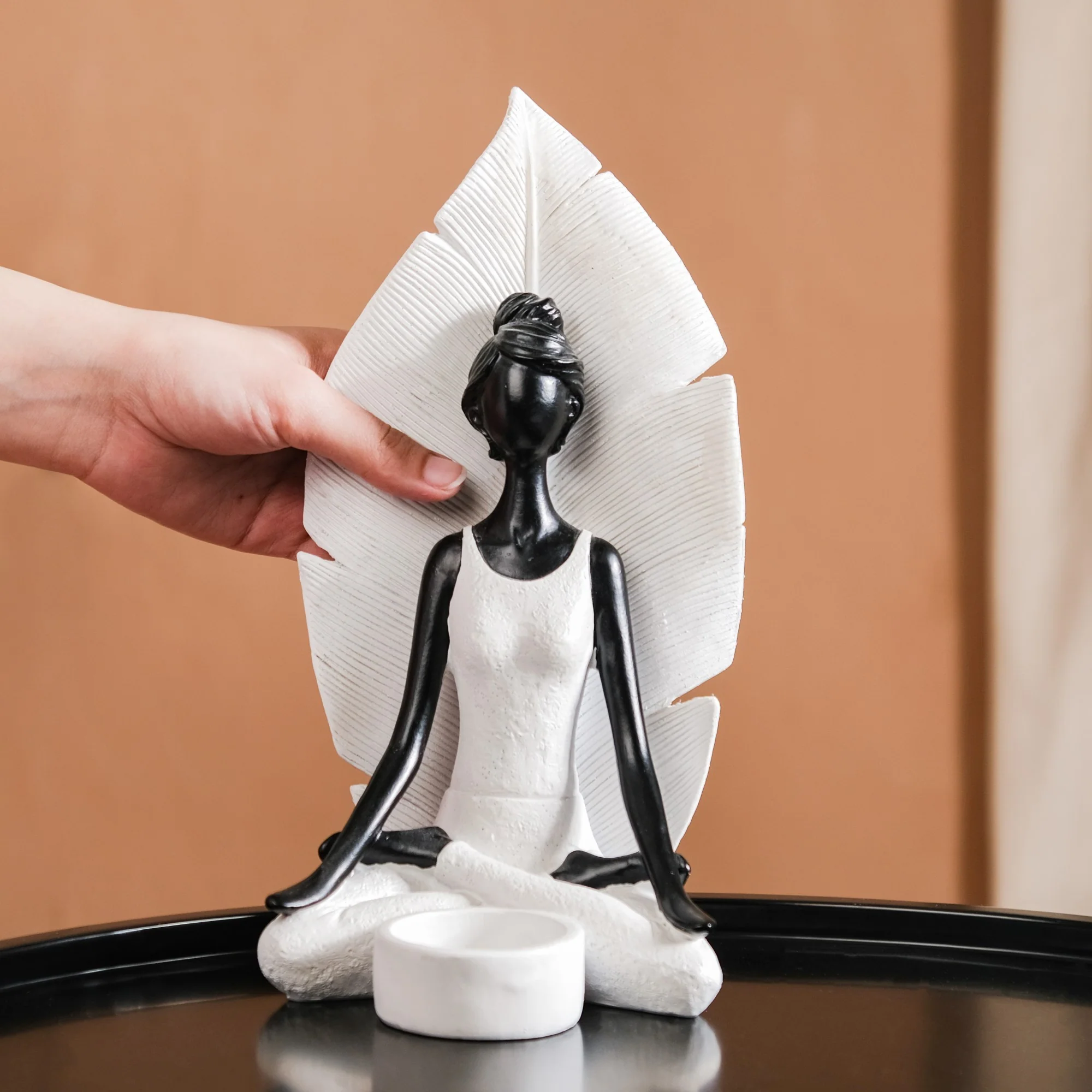 Lotus Position Yoga Candle Stand - Image 2