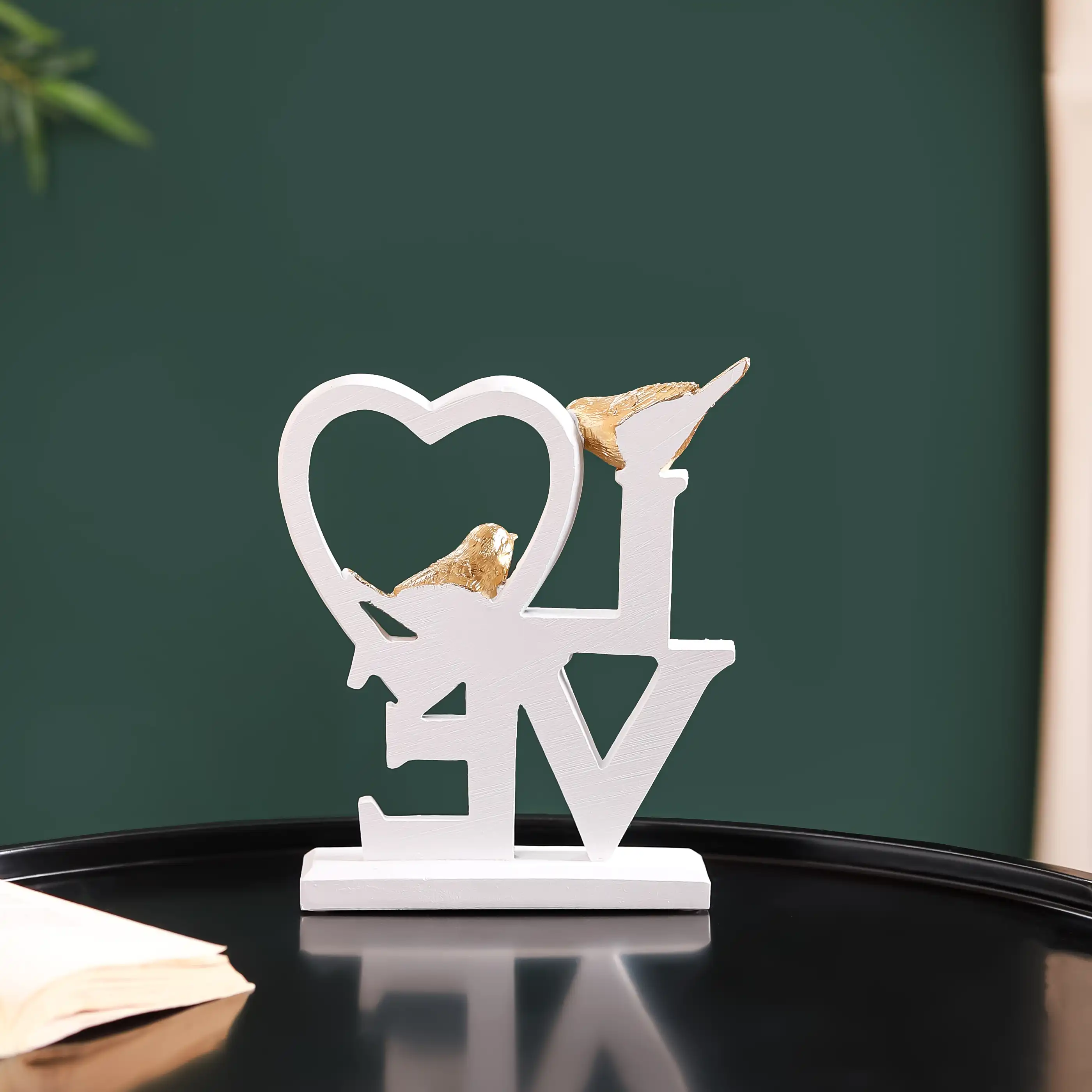 White Love Birds Showpiece - Image 6