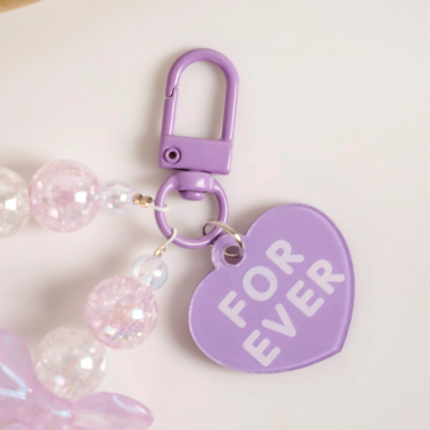 Love Forever Lavender Charm Keychain - Image 5