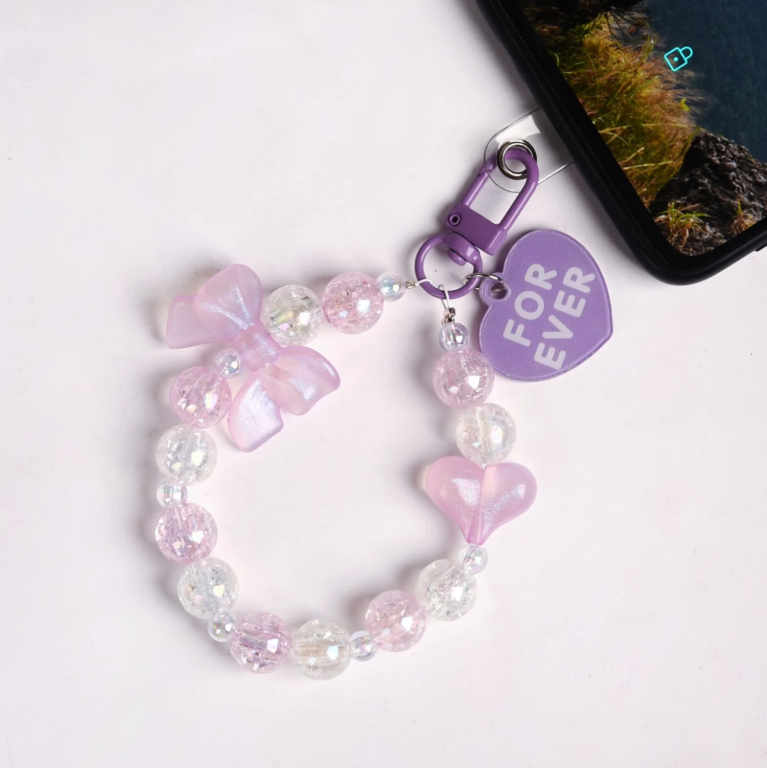 Love Forever Lavender Charm Keychain - Image 8