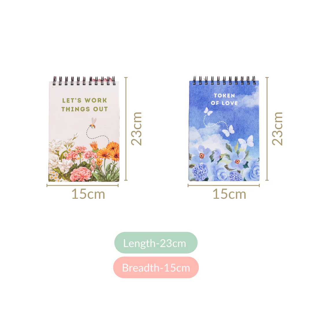 Love Garden Spiral Bound Notepad Set Of 2 - Image 4