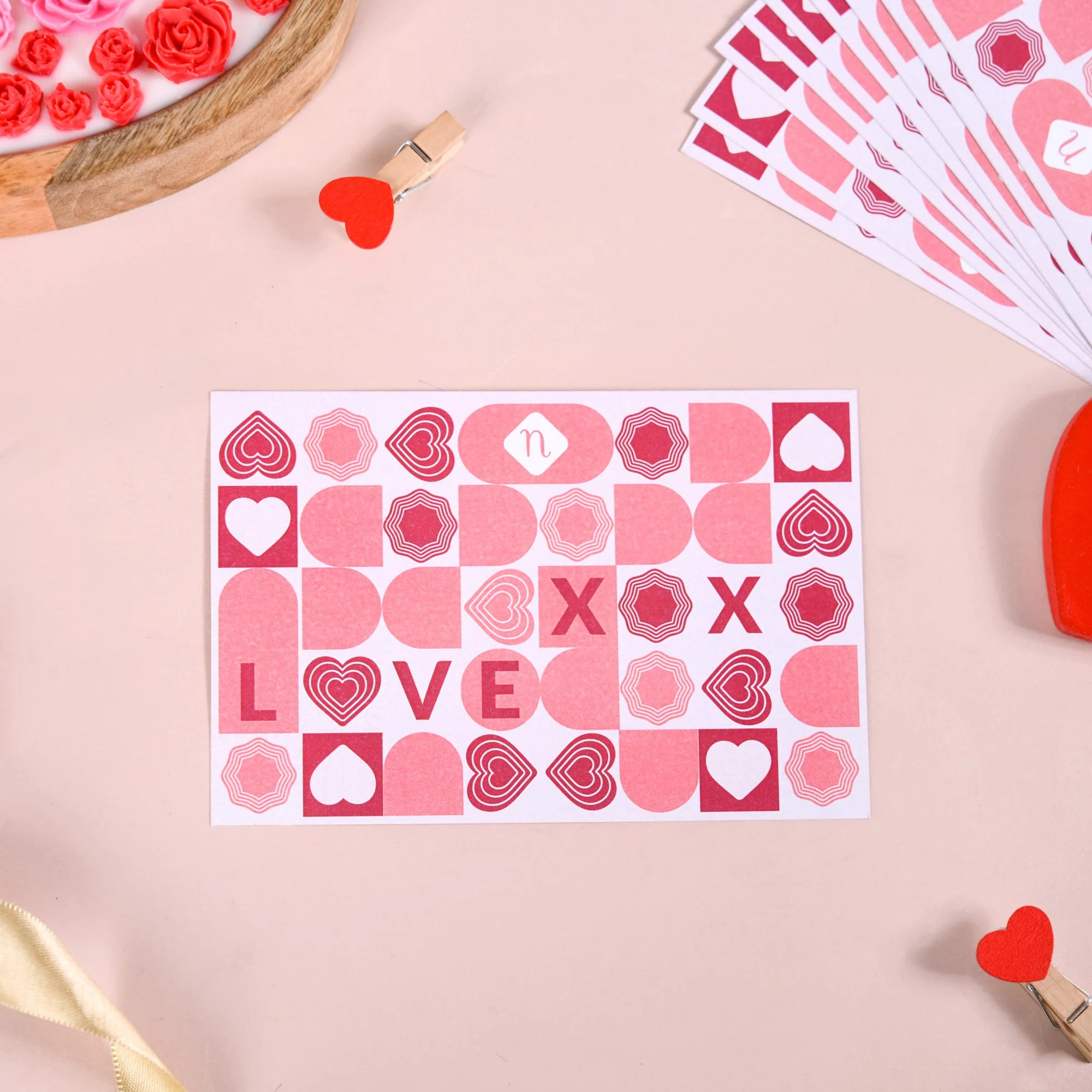 Love XOXO Valentine's Day Postcards Set Of 10 - Image 8