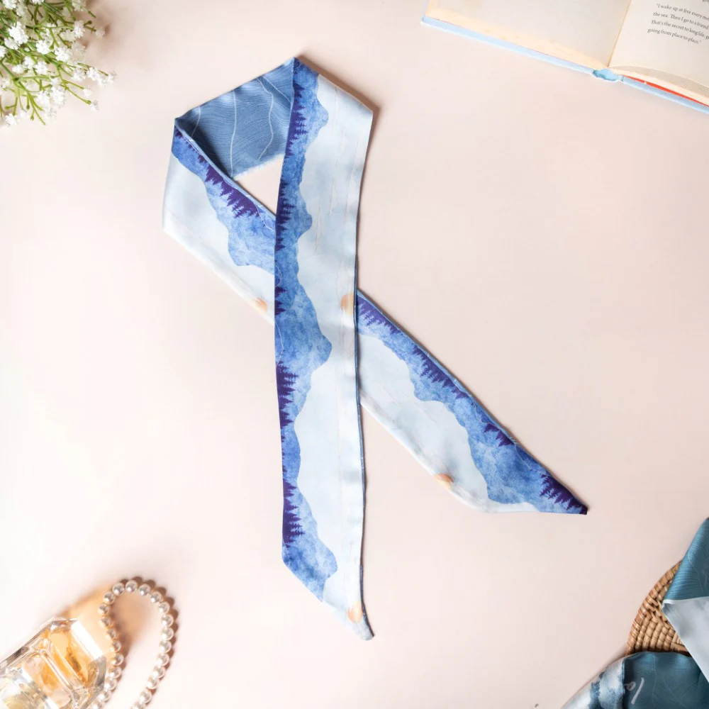 Love Yourself Satin Skinny Scarf Set Of 2 38 Inch - Image 17
