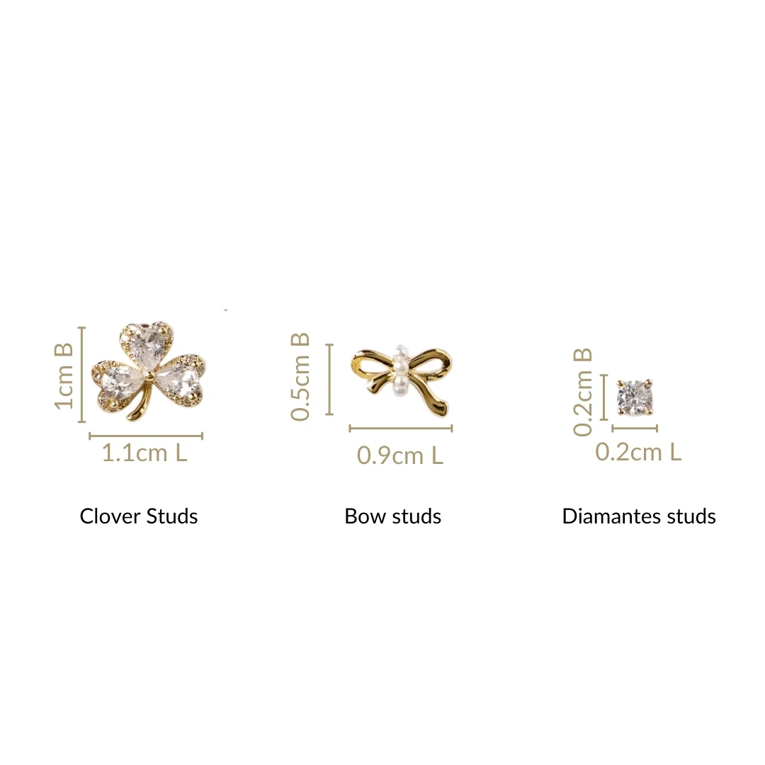 Lucky Charms Stud Earrings Set Of 3 - Image 3